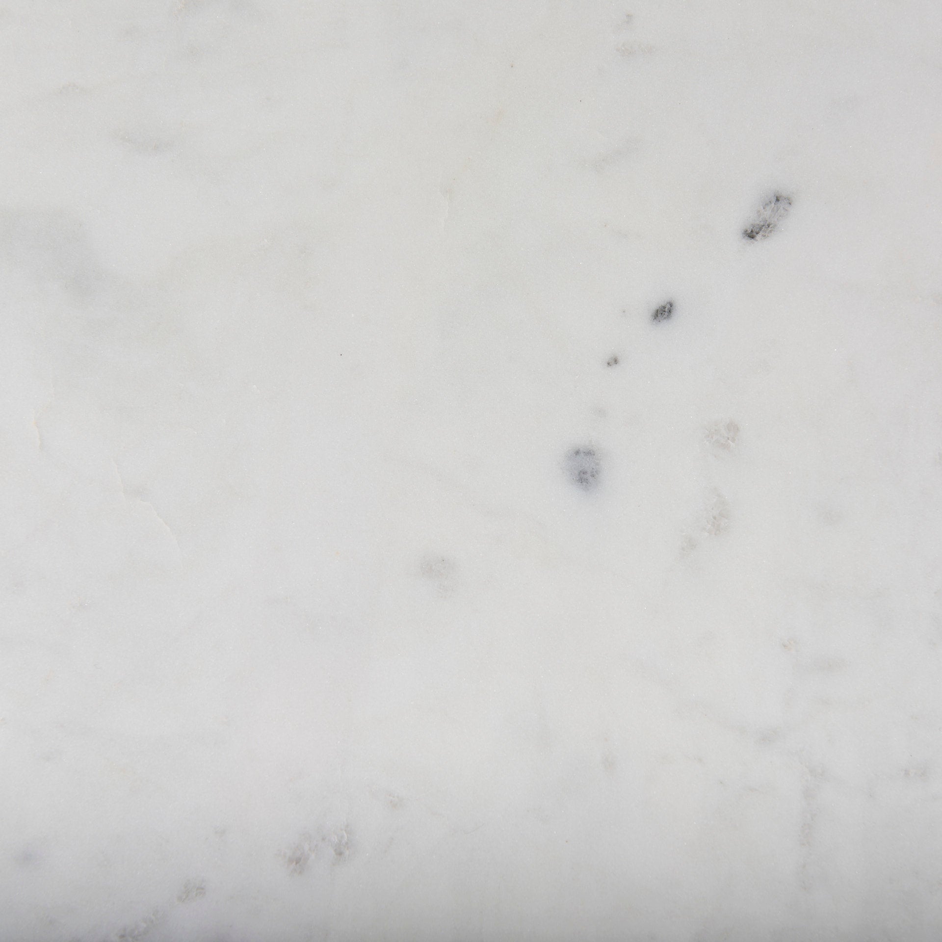 Kyra 12.0L x 20.0W x 23.0H White Marble Top W/Black Iron Frame C - Shaped End and Side Table - Central Designs