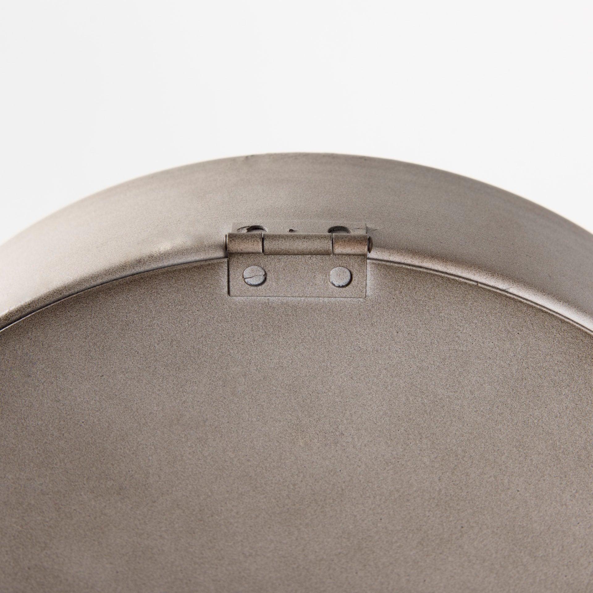 Aurus Matte Gray Metal Table Clock - Central Designs