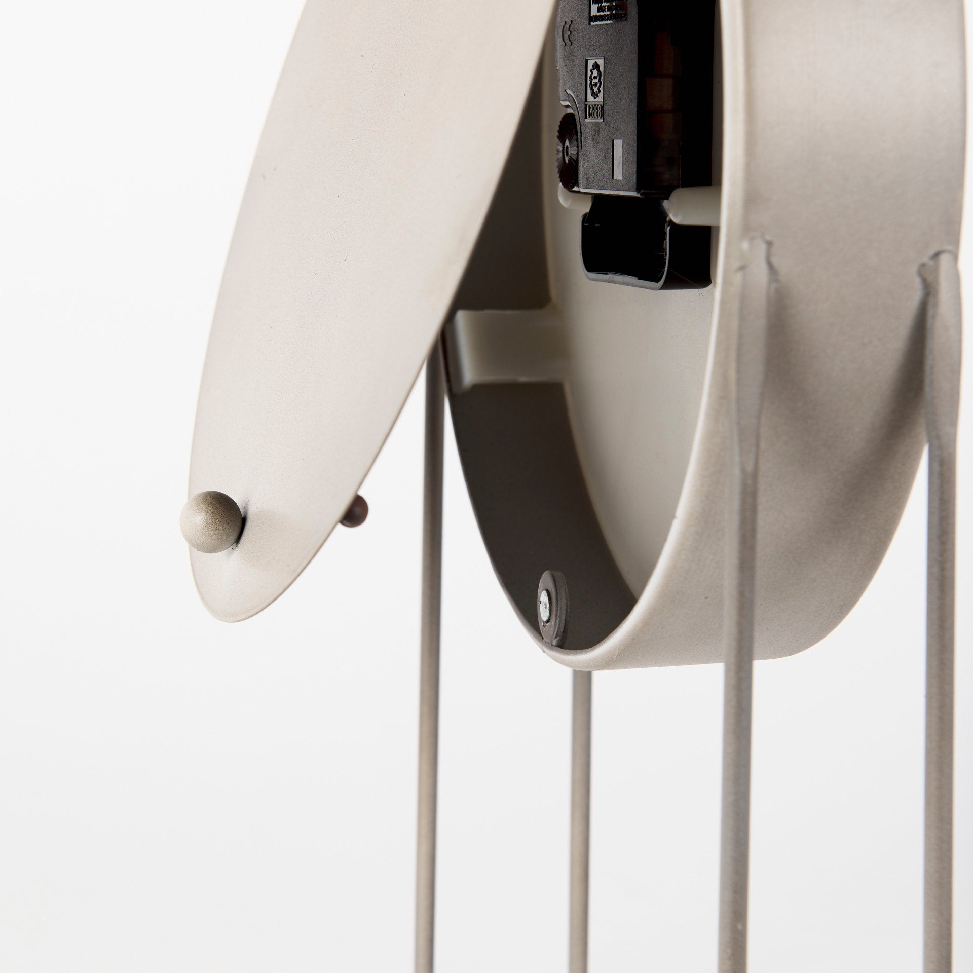 Aurus Matte Gray Metal Table Clock - Central Designs