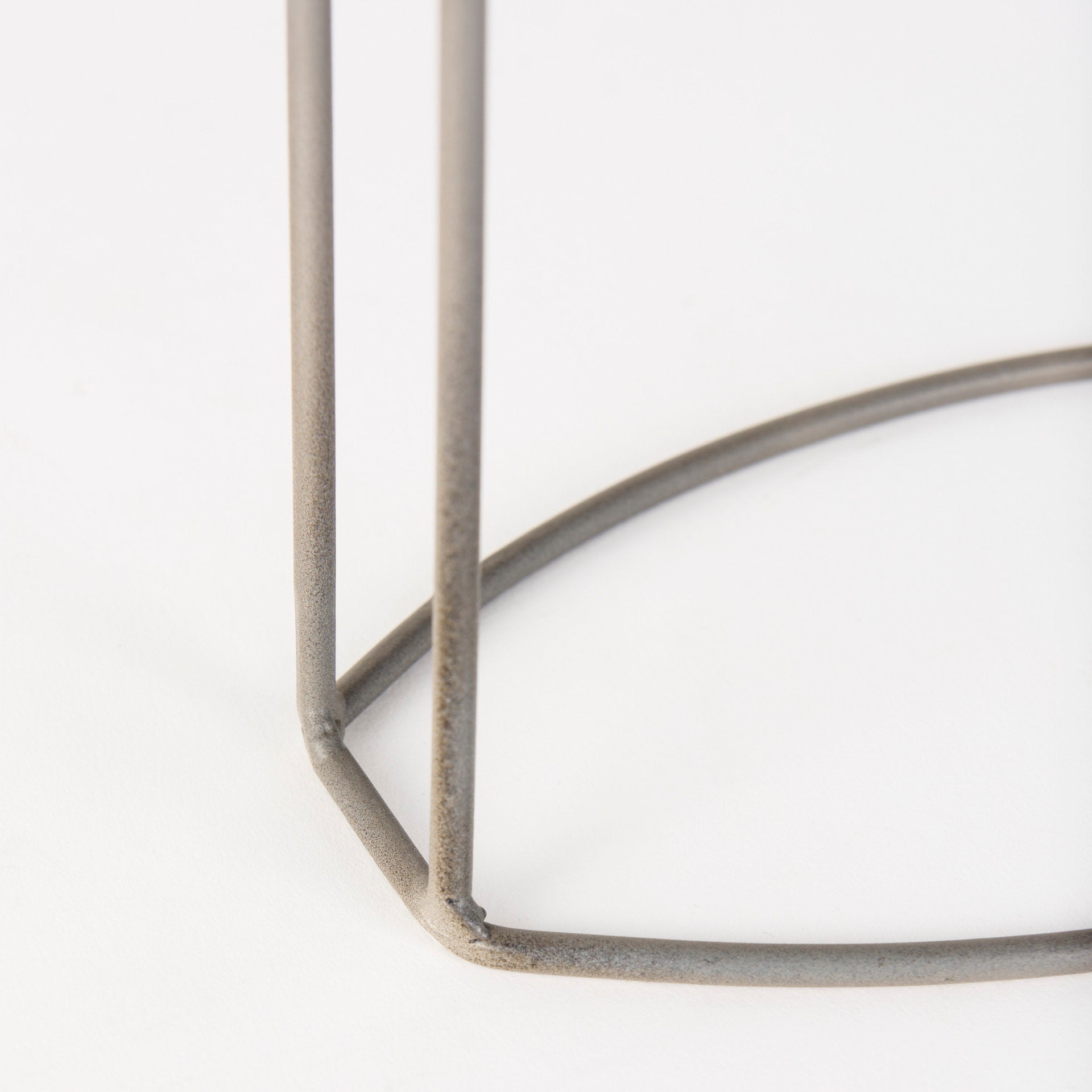 Aurus Matte Gray Metal Table Clock - Central Designs