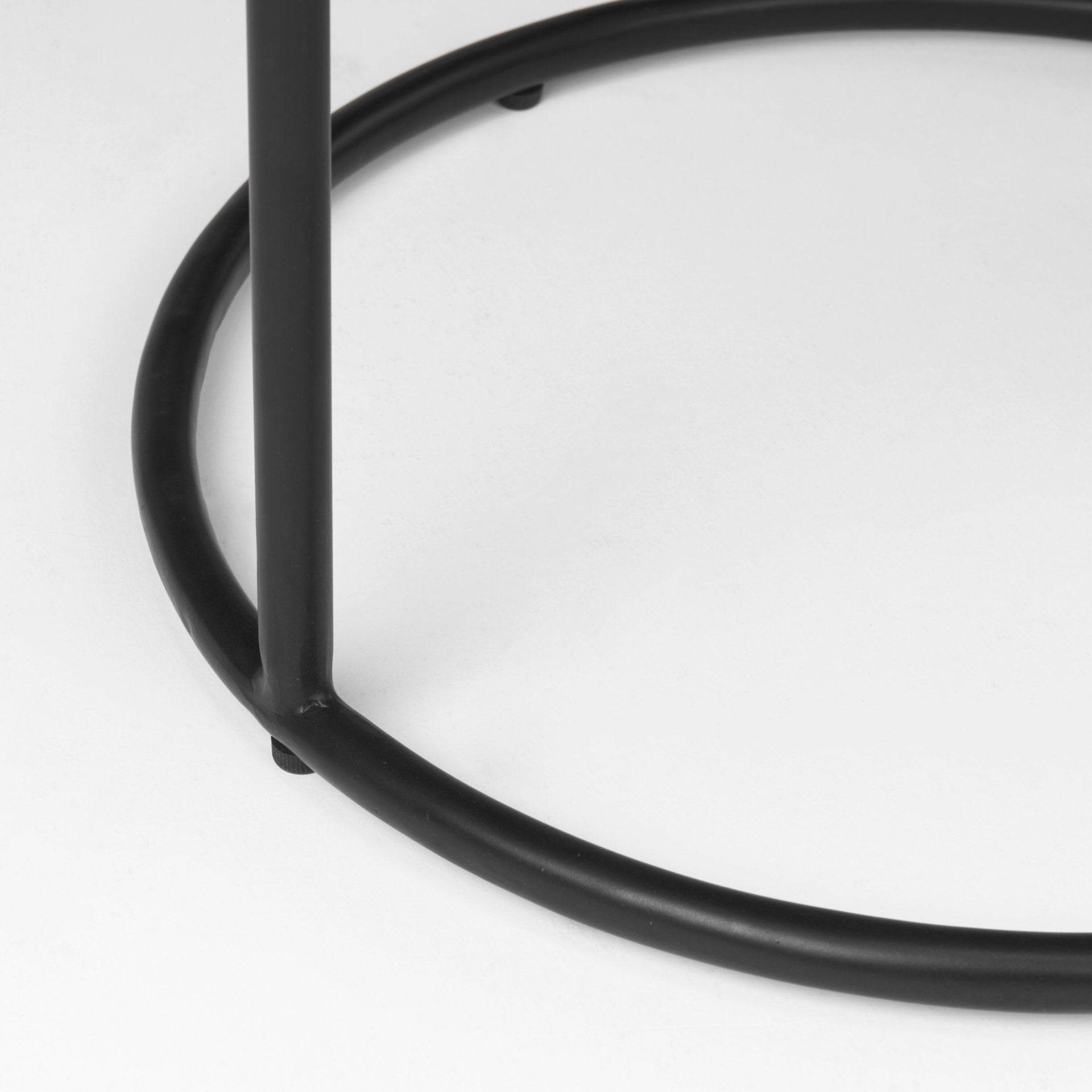 Arlo 20.5L x 20.5W x 24.4H Brown Wood W/Black Metal End Table - Central Designs