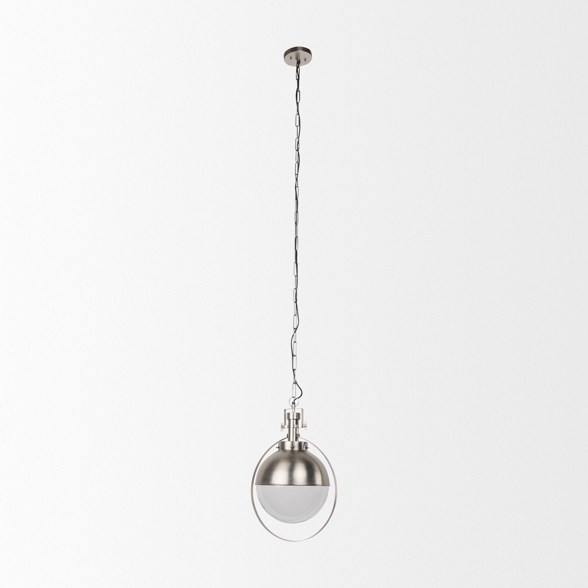 Leighton 15.0L x 15.0W x 20.0H Antique Nickel Pendant Light - Central Designs