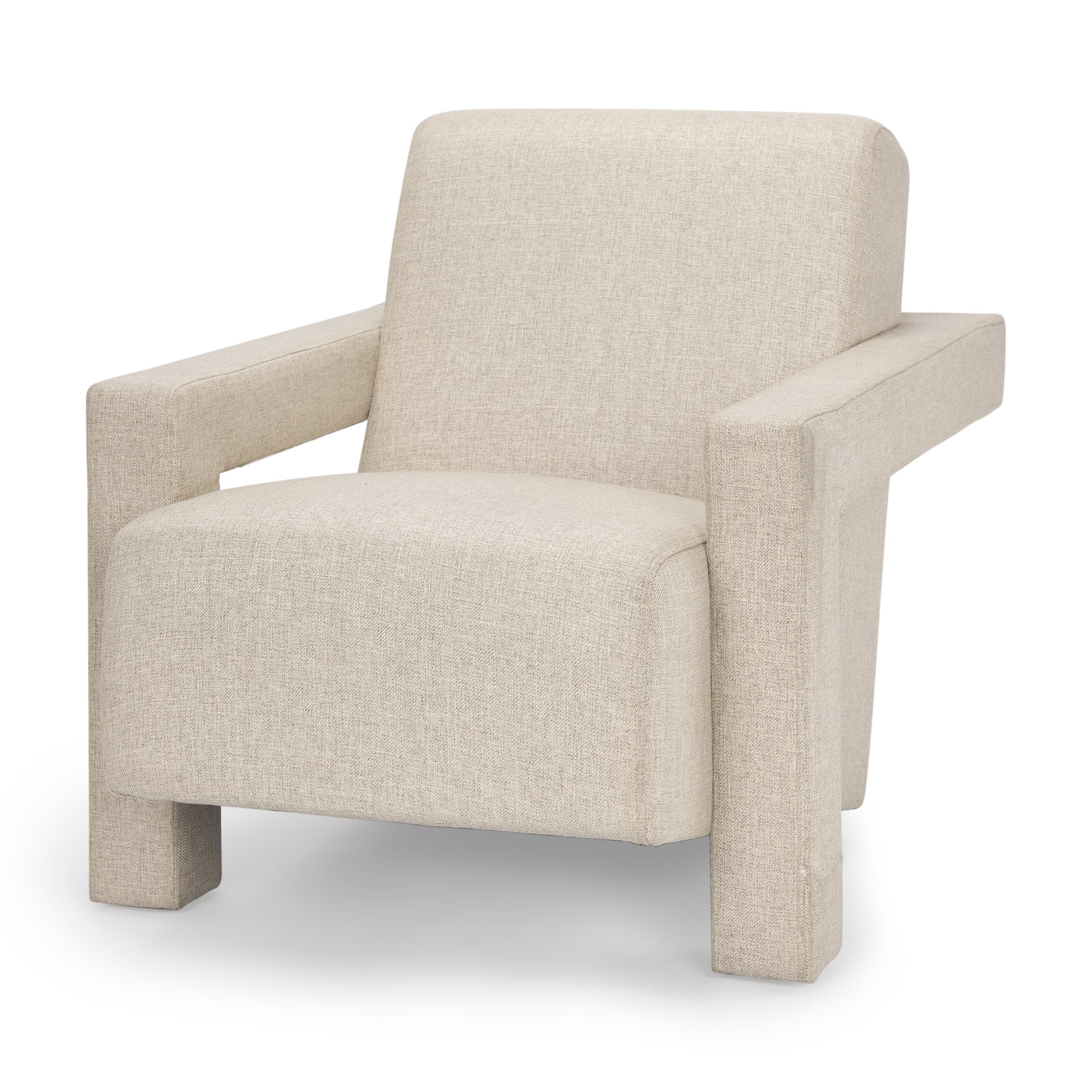 Sovereign Oatmeal Fully Upholstered Accent Chair - Central Designs