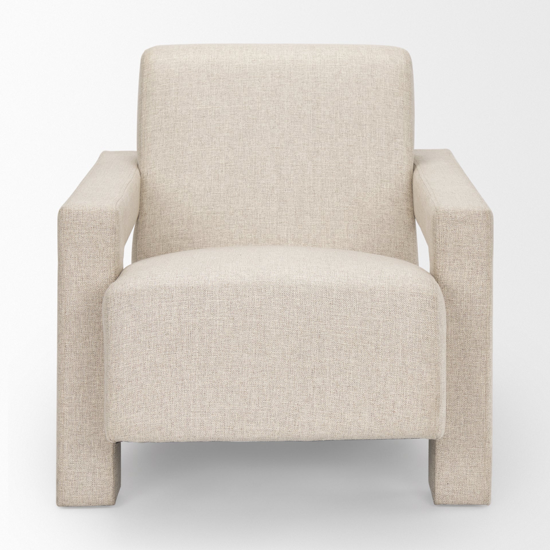 Sovereign Oatmeal Fully Upholstered Accent Chair - Central Designs