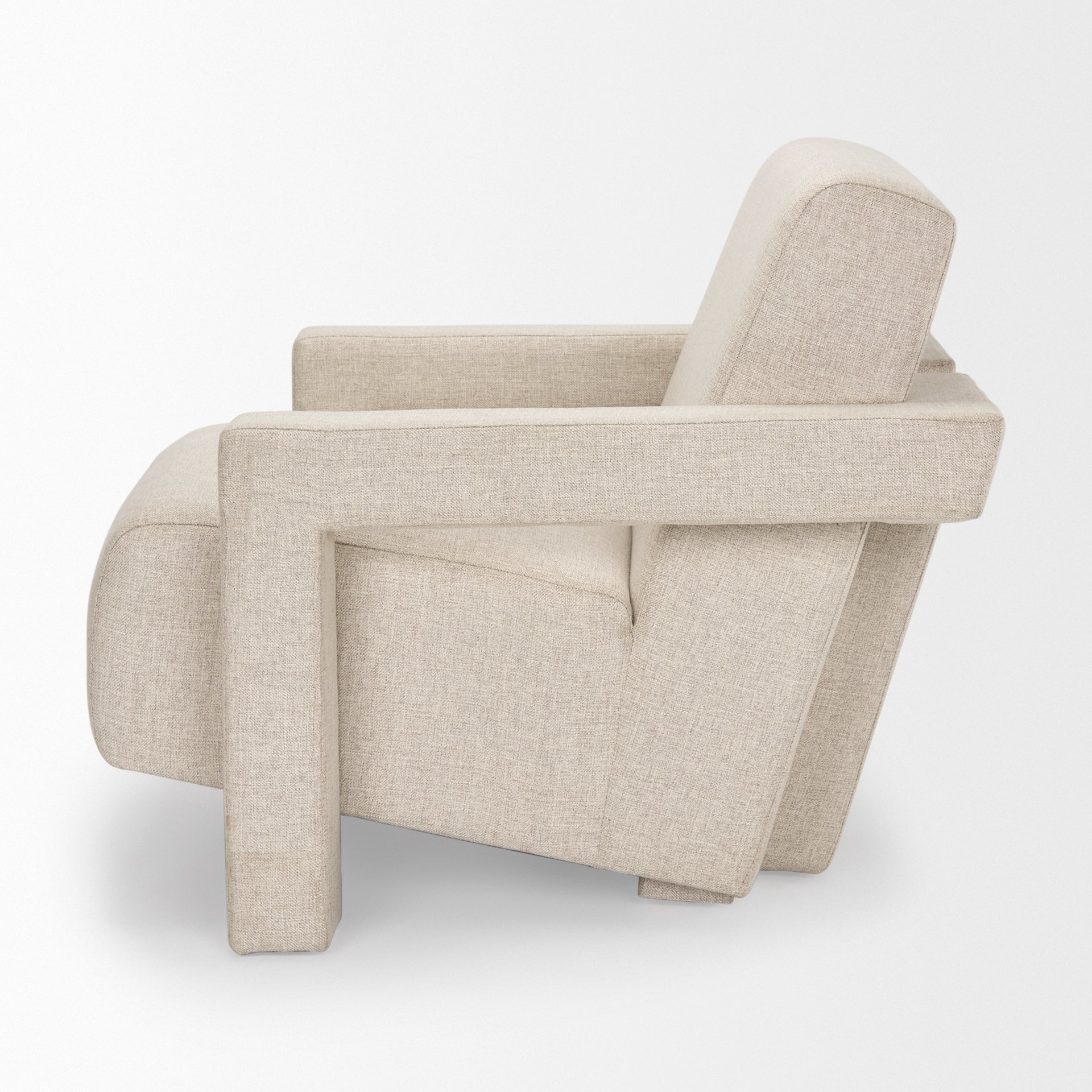 Sovereign Oatmeal Fully Upholstered Accent Chair - Central Designs