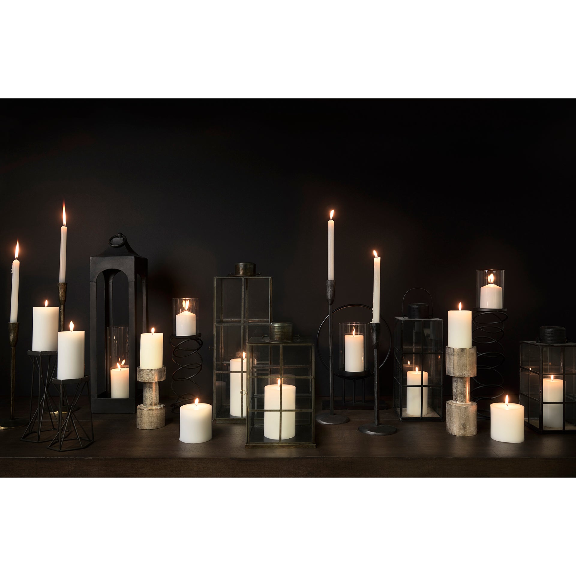 Levit (Large) Black Table Candle Holder - Central Designs