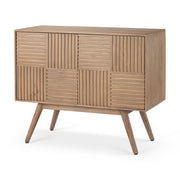 Sable 37.0L x 17.0W x 30.5H Light Brown Wood Accent Cabinet - Central Designs