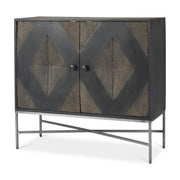 Hogarth 36.0L x 16.0W x 34.0H 2 Door Dark Accent Cabinet - Central Designs