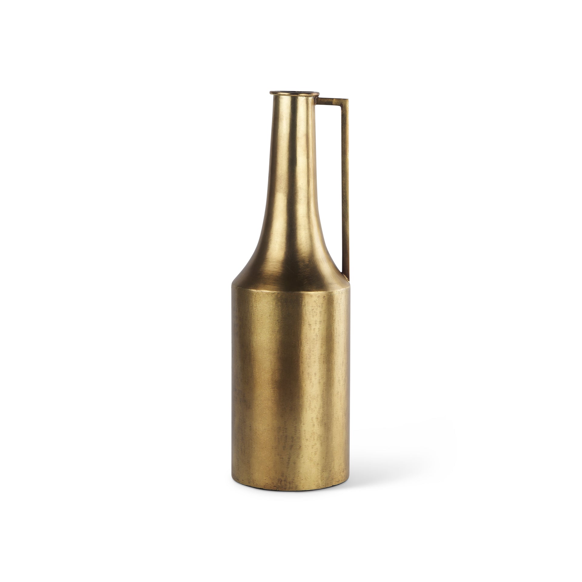 Aubrey Medium 18.0H Gold Iron Jug Vase - Central Designs