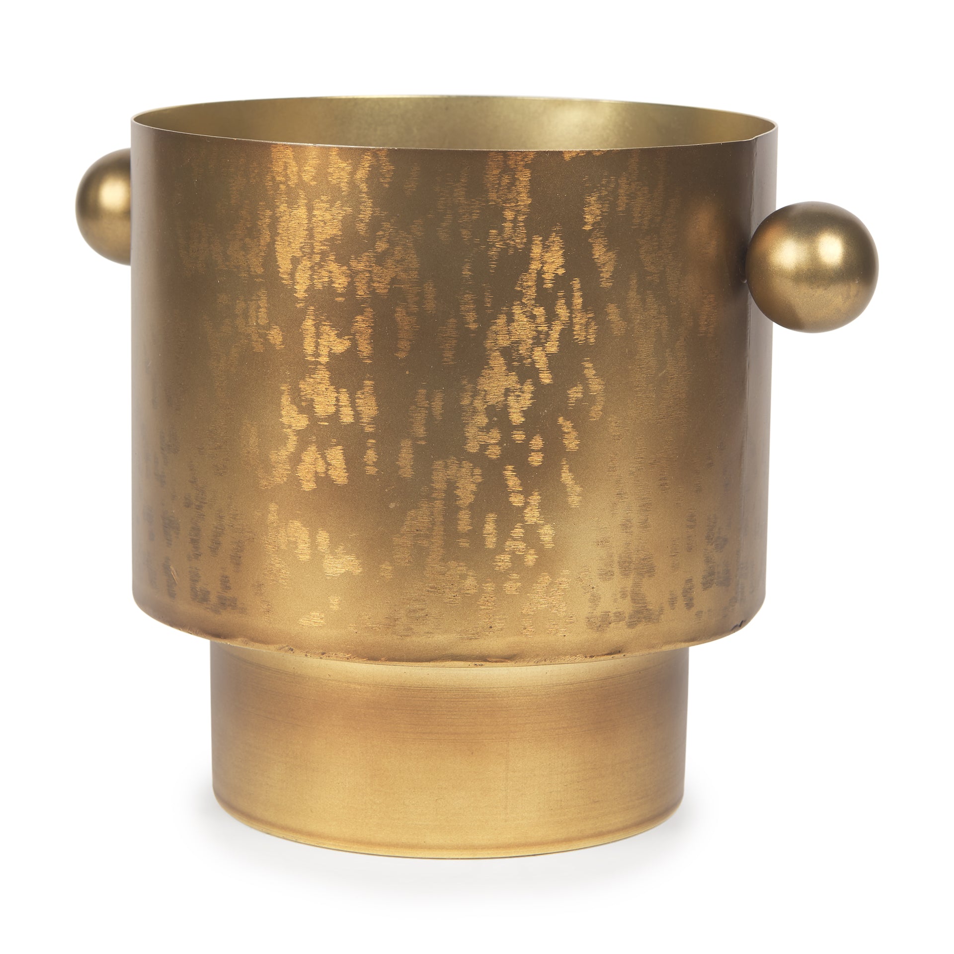 Juno 8.5H Large Gold Iron Vase - Central Designs