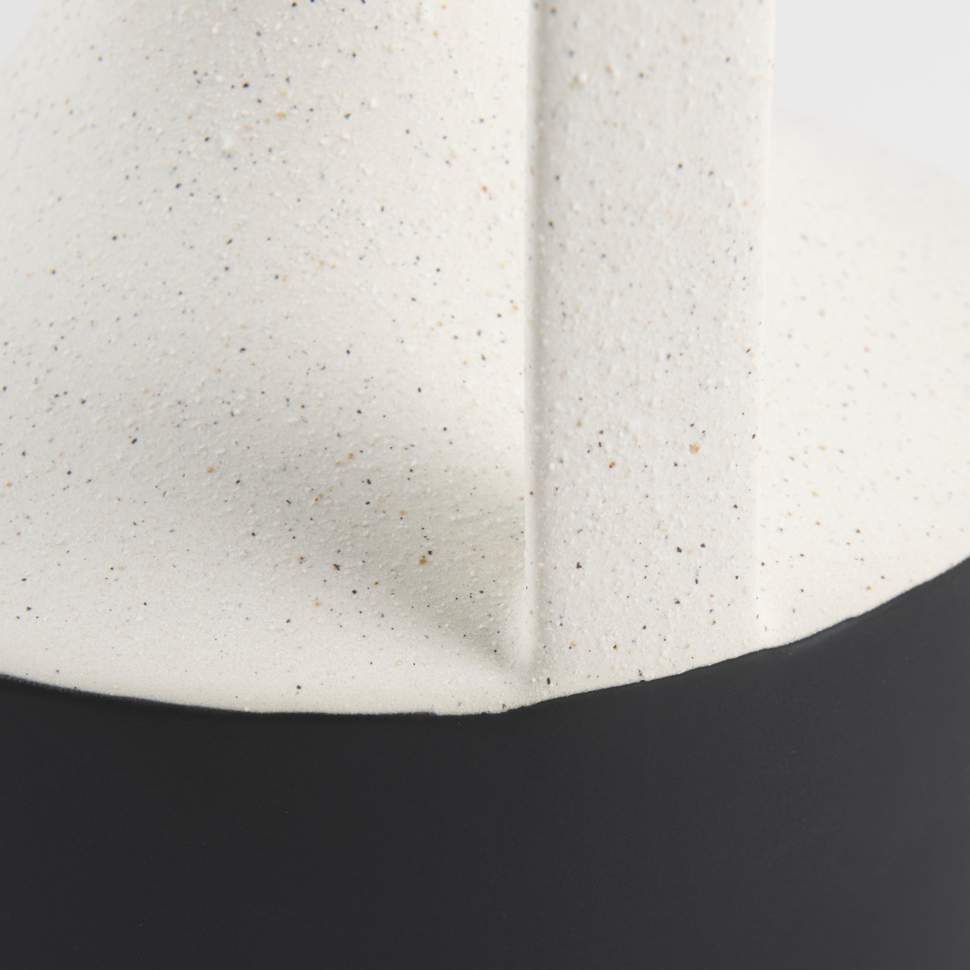 Burton 13.1H Large White and Black Ceramic Jug Vase - Central Designs
