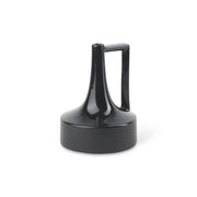 Burton 8.3H Small Glossy and Matte Black Ceramic Jug Vase - Central Designs