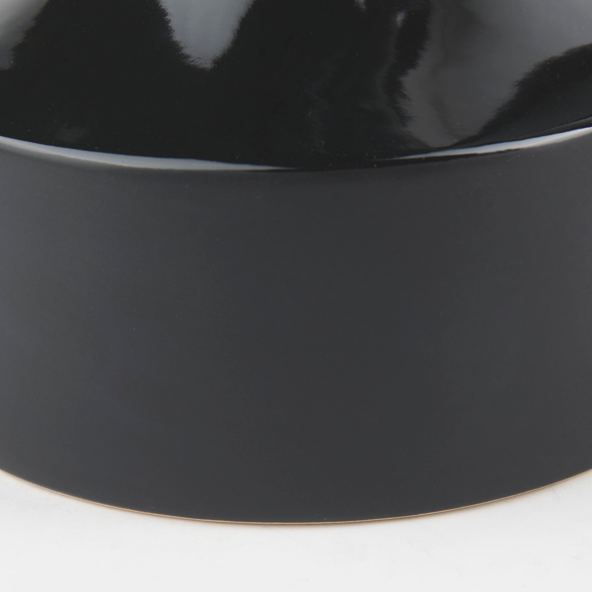 Burton 13.1H Large Glossy and Matte Black Ceramic Jug Vase - Central Designs