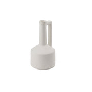 Burton 10.8H Small White Ceramic Jug Vase - Central Designs