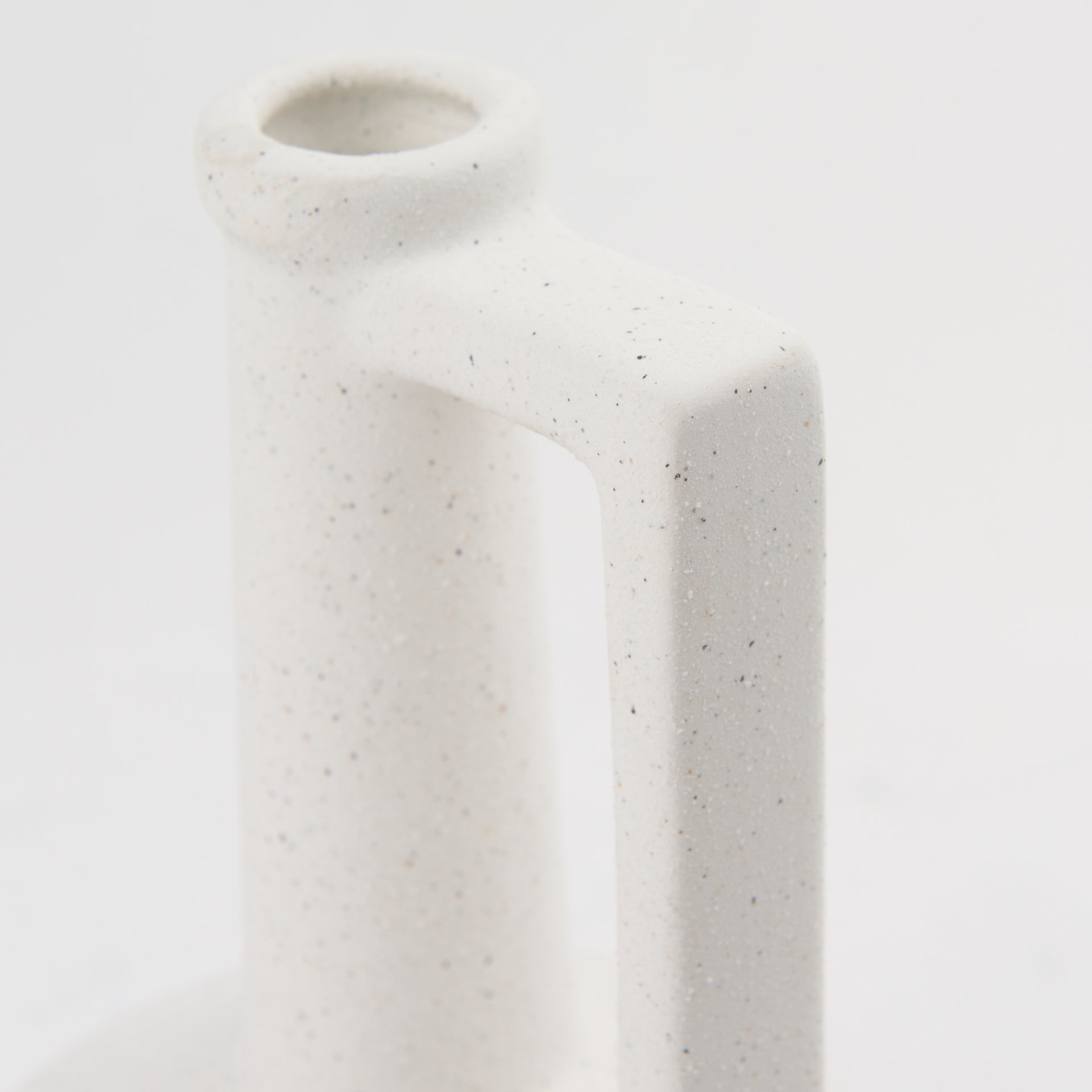 Burton 10.8H Small White Ceramic Jug Vase - Central Designs