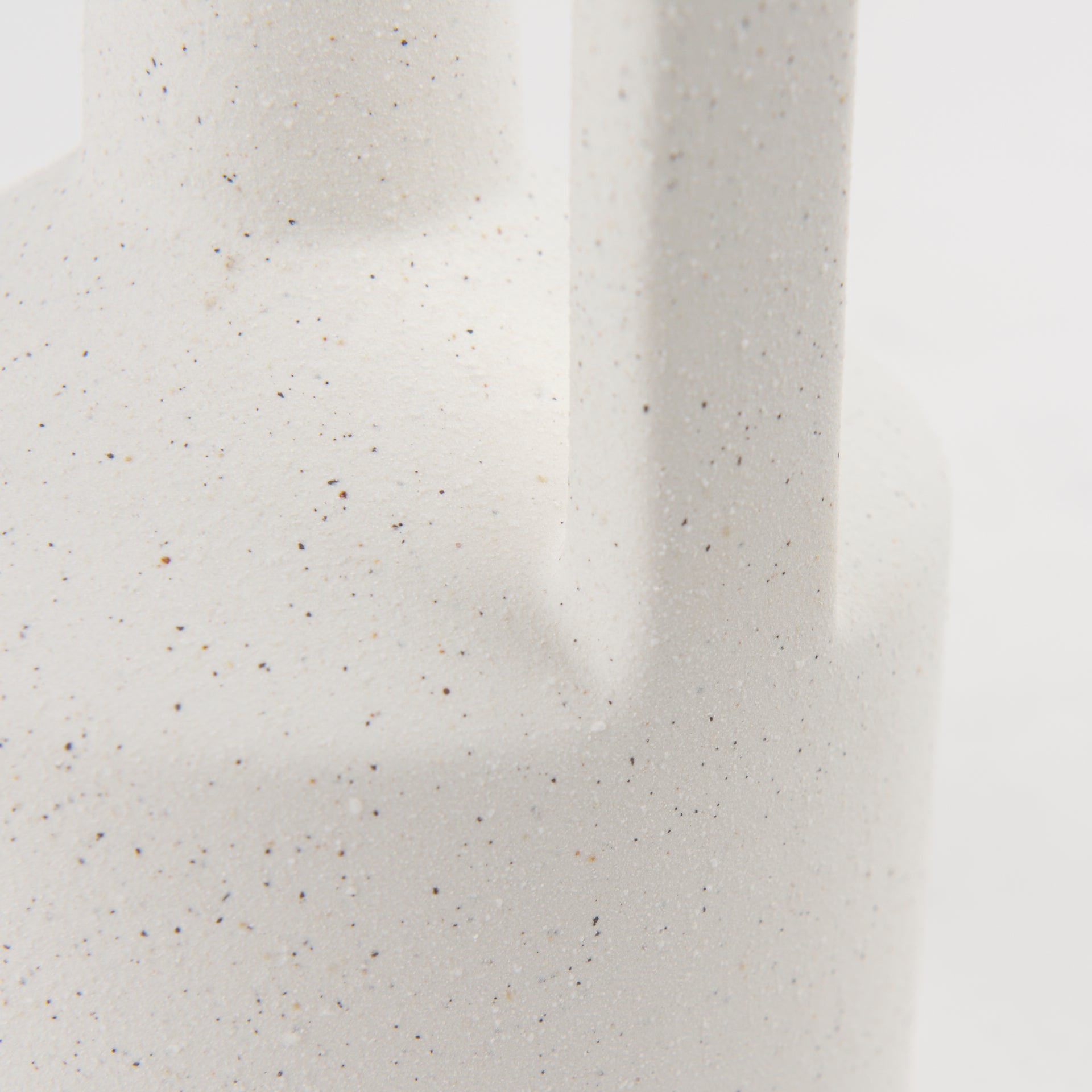 Burton 10.8H Small White Ceramic Jug Vase - Central Designs
