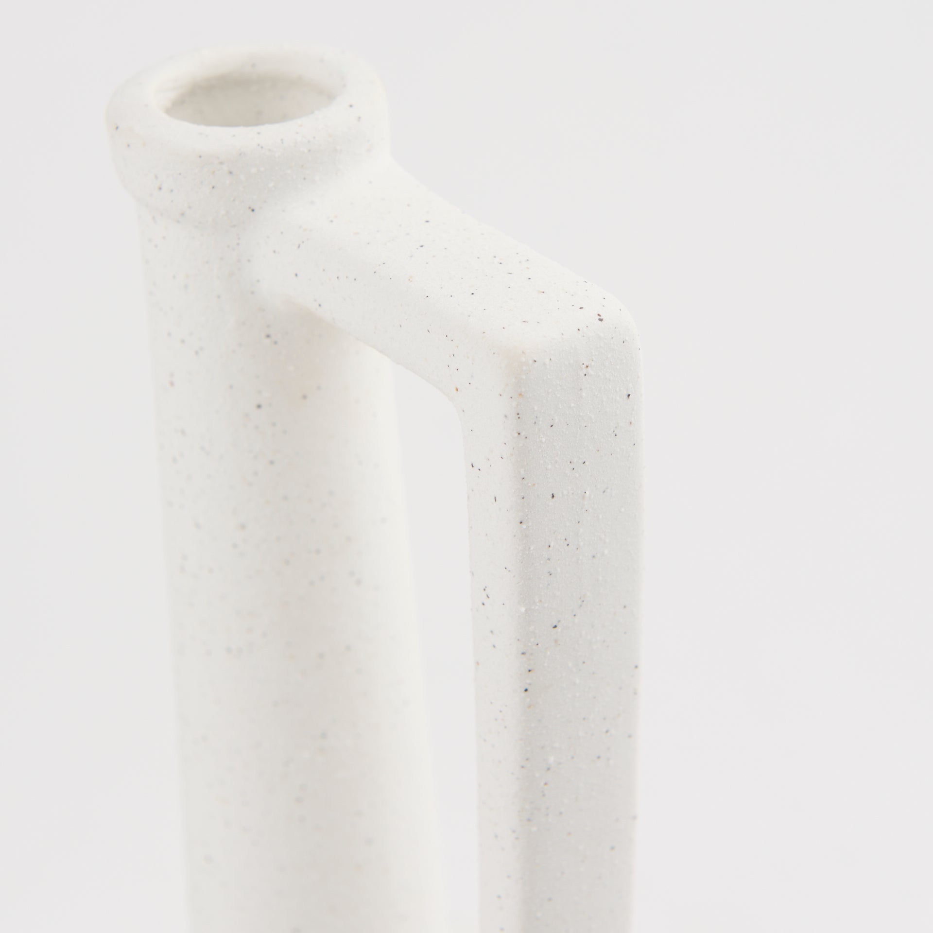 Burton 14.2H Medium White Ceramic Jug Vase - Central Designs
