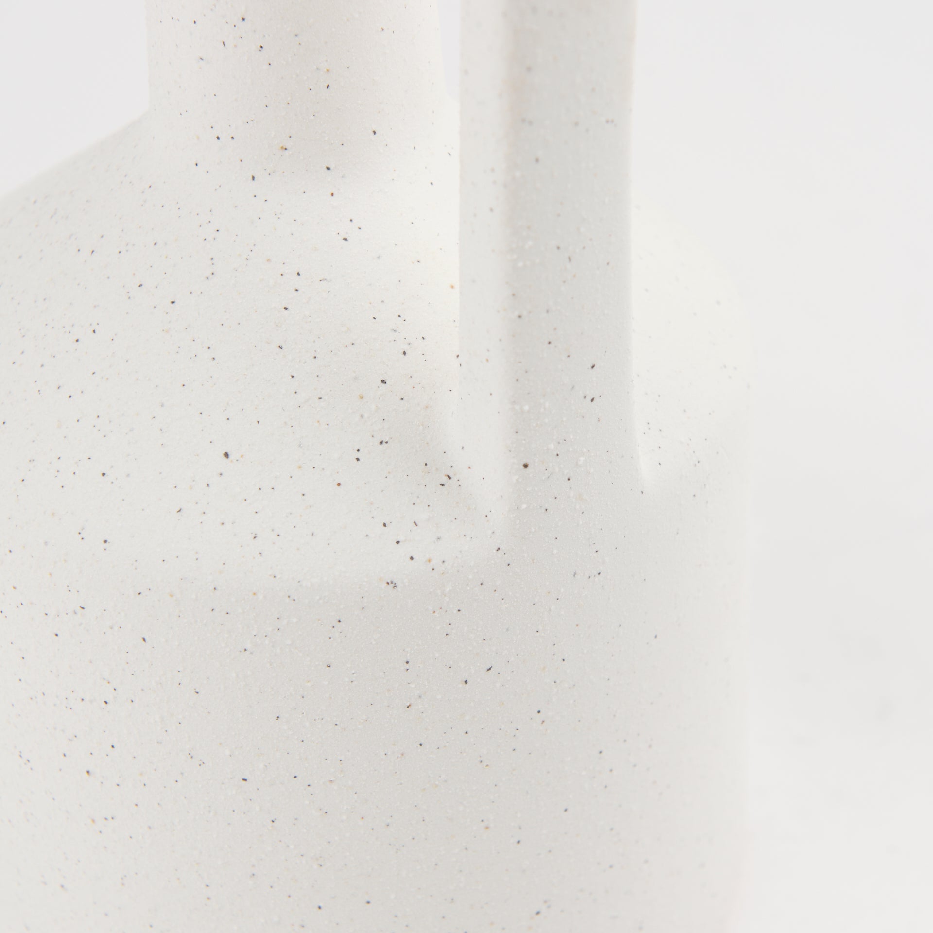 Burton 14.2H Medium White Ceramic Jug Vase - Central Designs
