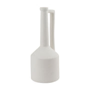 Burton 17.1H Large White Ceramic Jug Vase - Central Designs