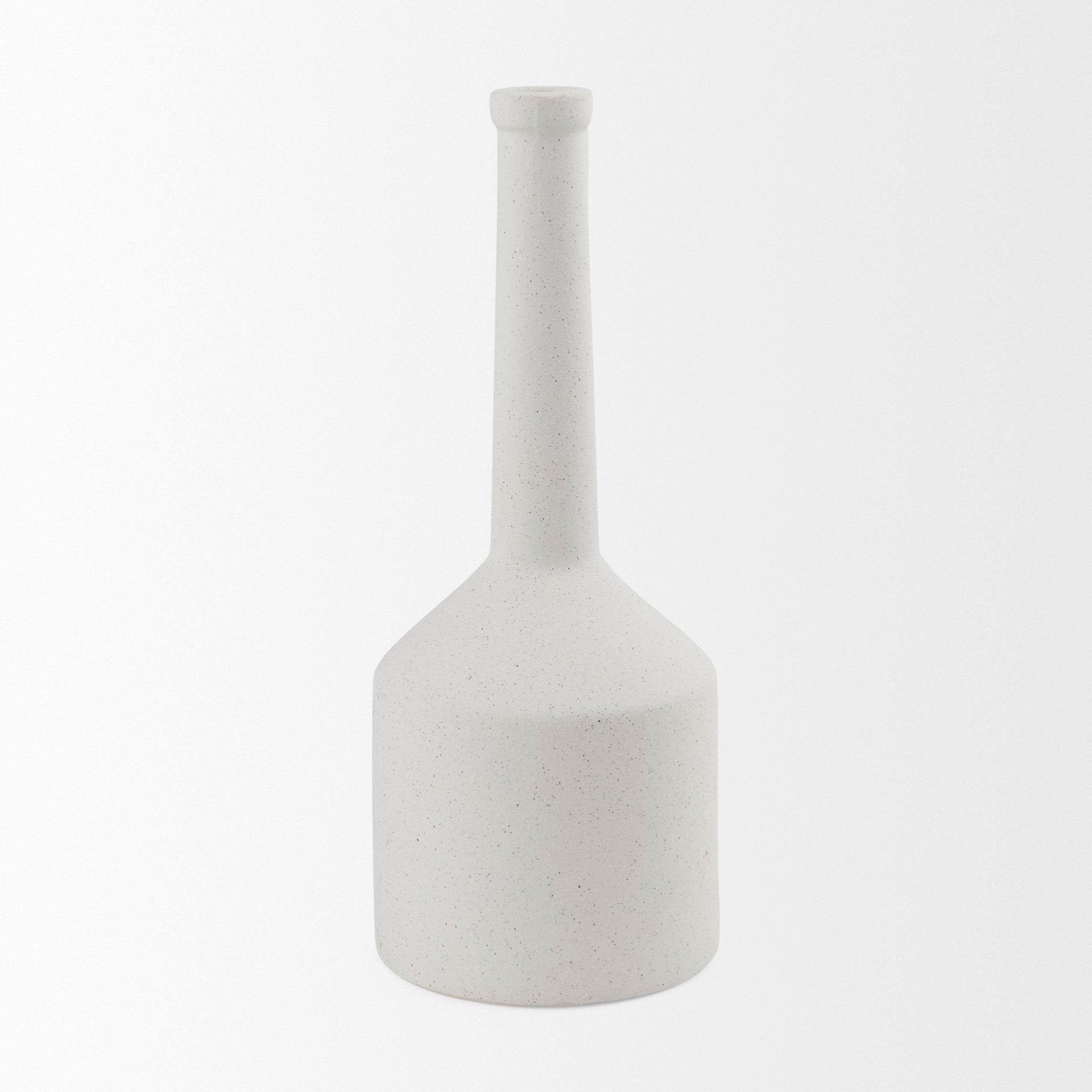 Burton 17.1H Large White Ceramic Jug Vase - Central Designs