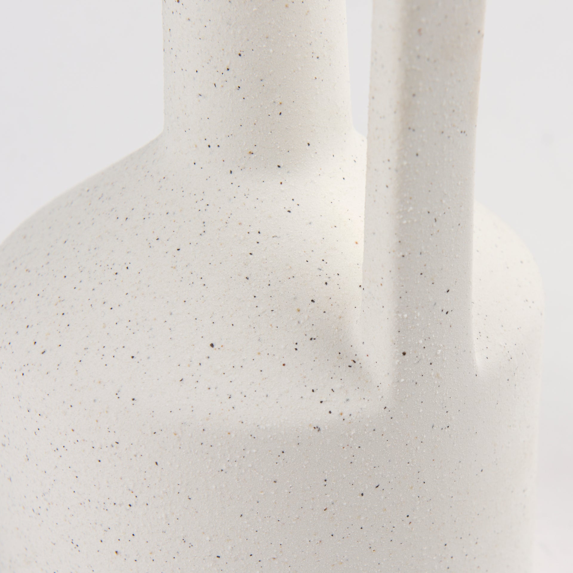 Burton 17.1H Large White Ceramic Jug Vase - Central Designs