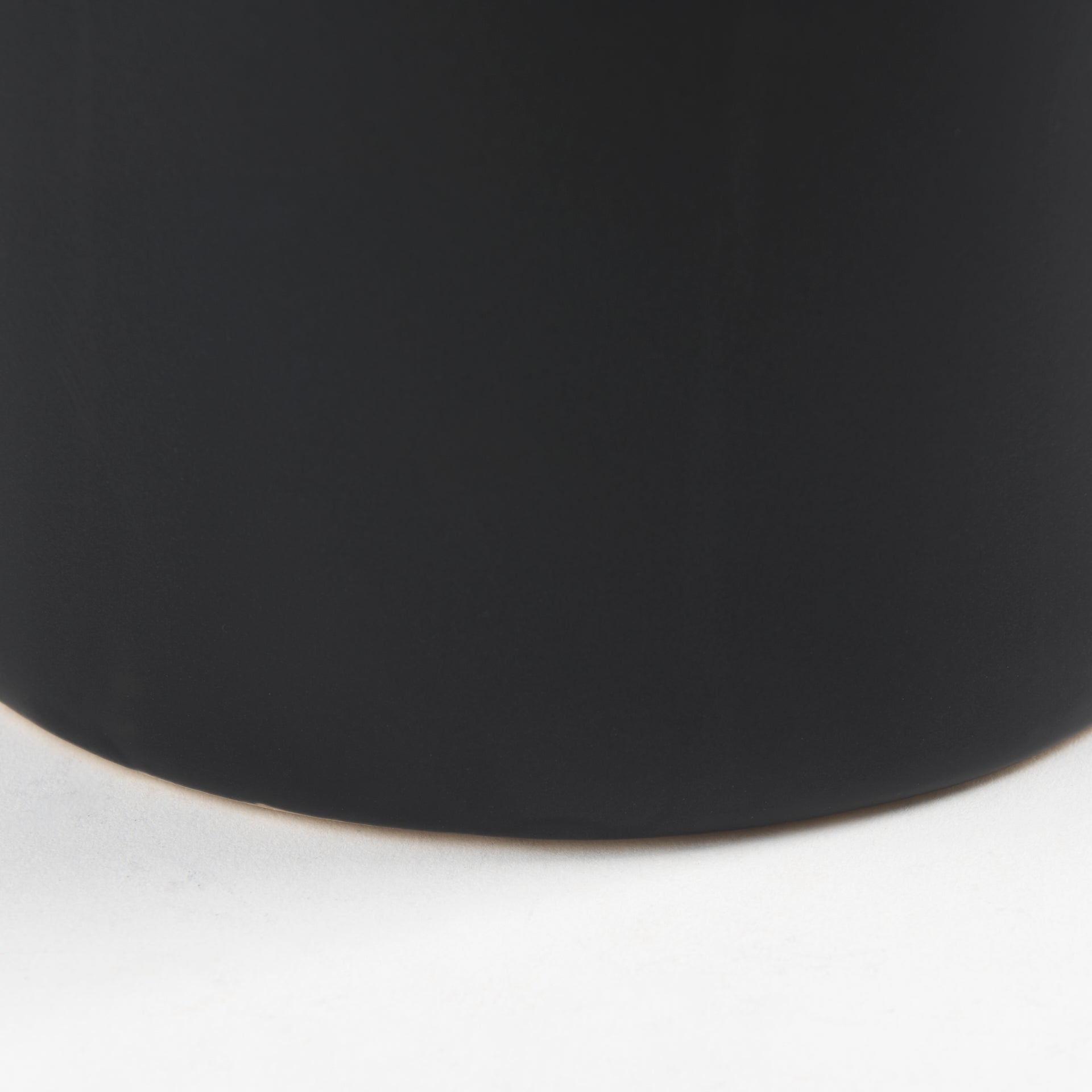 Burton 14.2H Medium Matte Black Ceramic Jug Vase - Central Designs