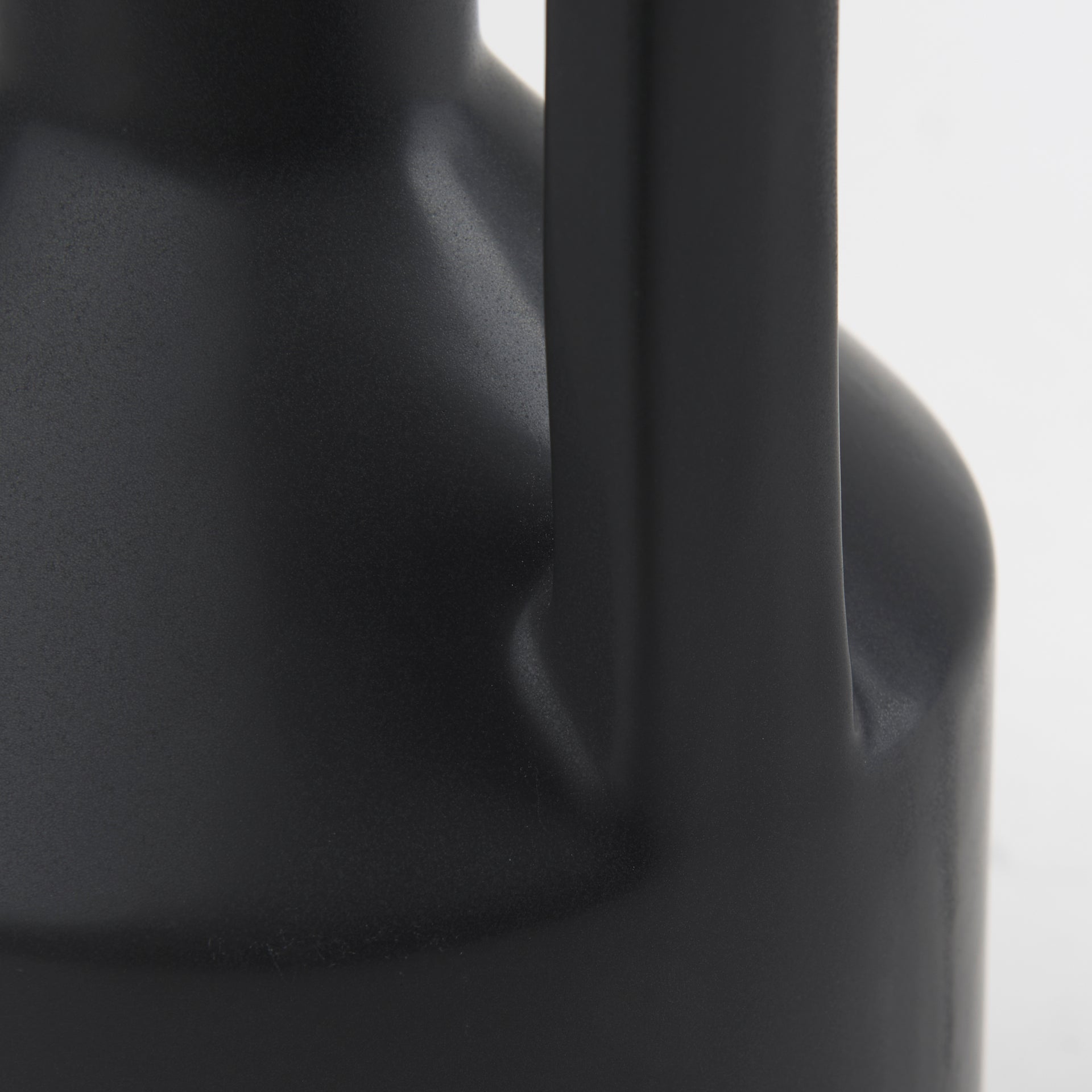 Burton 17.1H Large Matte Black Ceramic Jug Vase - Central Designs