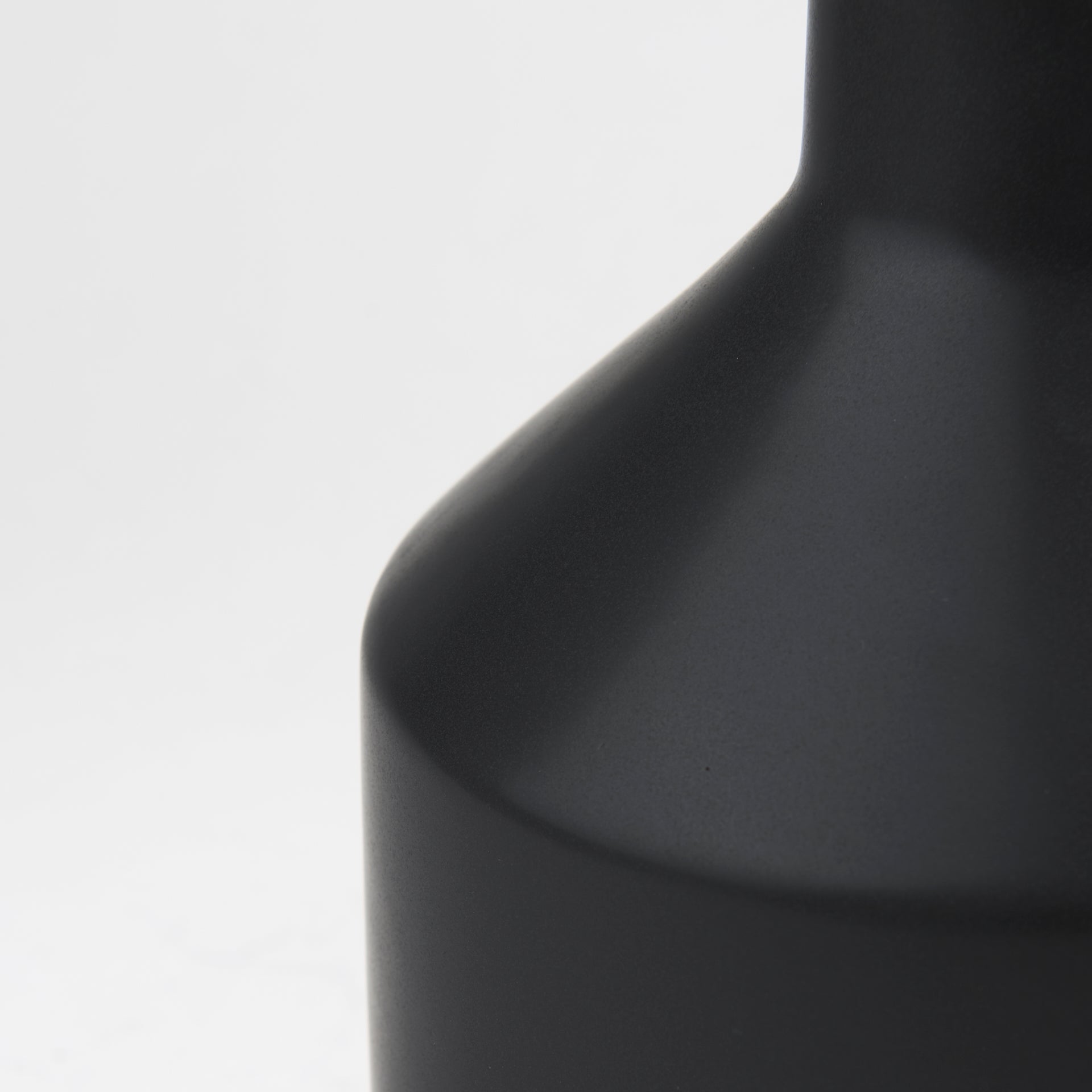 Burton 17.1H Large Matte Black Ceramic Jug Vase - Central Designs