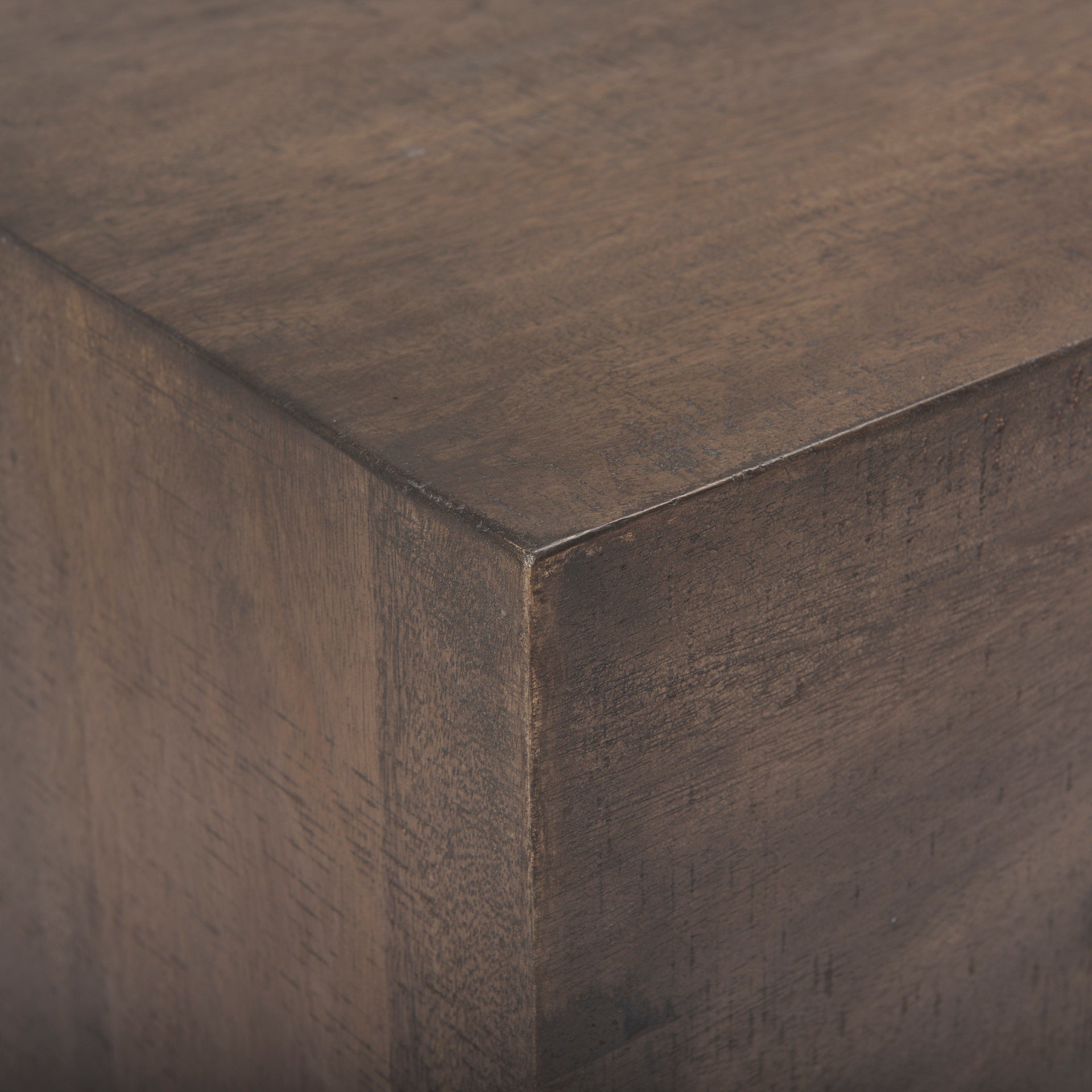 West 55L x 32W x 14H Medium Brown Wooden Angled Coffee Table - Central Designs