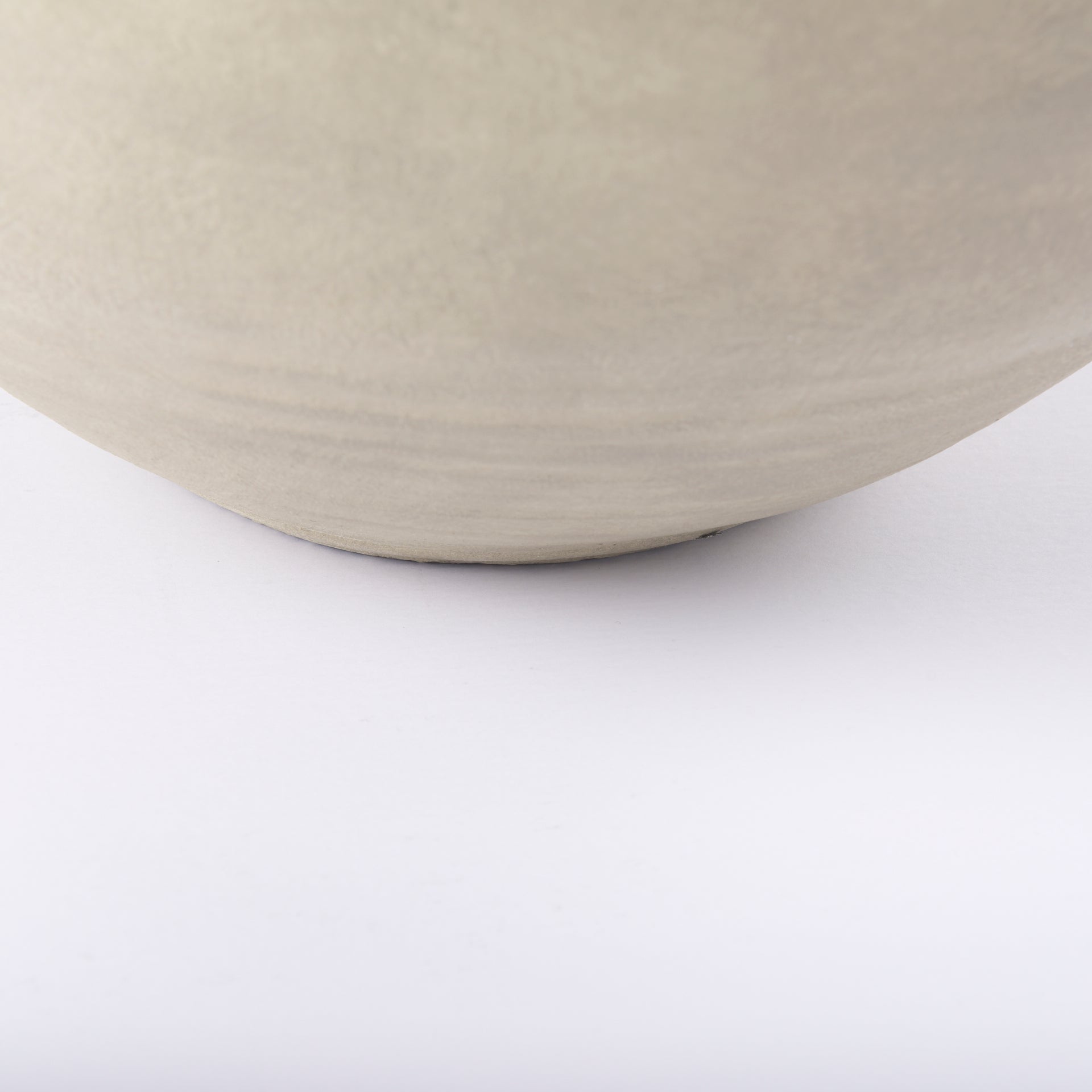 Amos 18.5L x 18.5W x 24.4H White and Dark Beige Color Blocked Ceramic Floor Vase - Central Designs