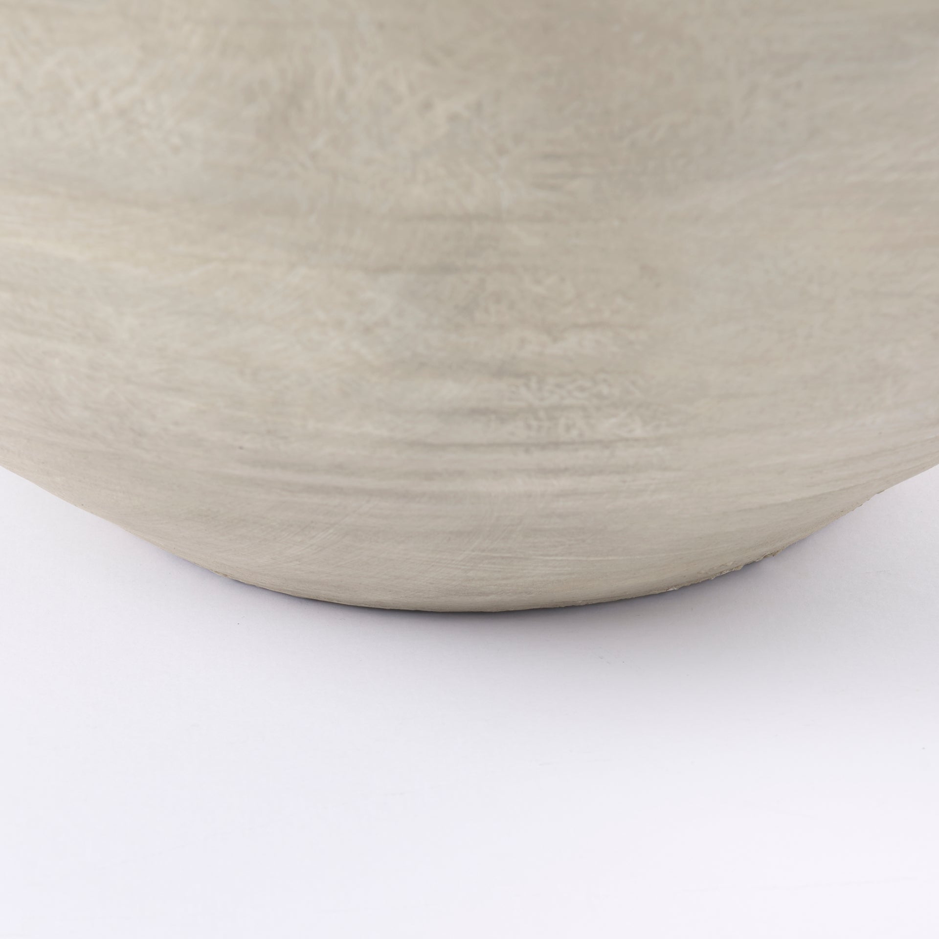 Amos 20.5L x 20.5W x 31.9H White and Dark Beige Color Blocked Ceramic Floor Vase - Central Designs