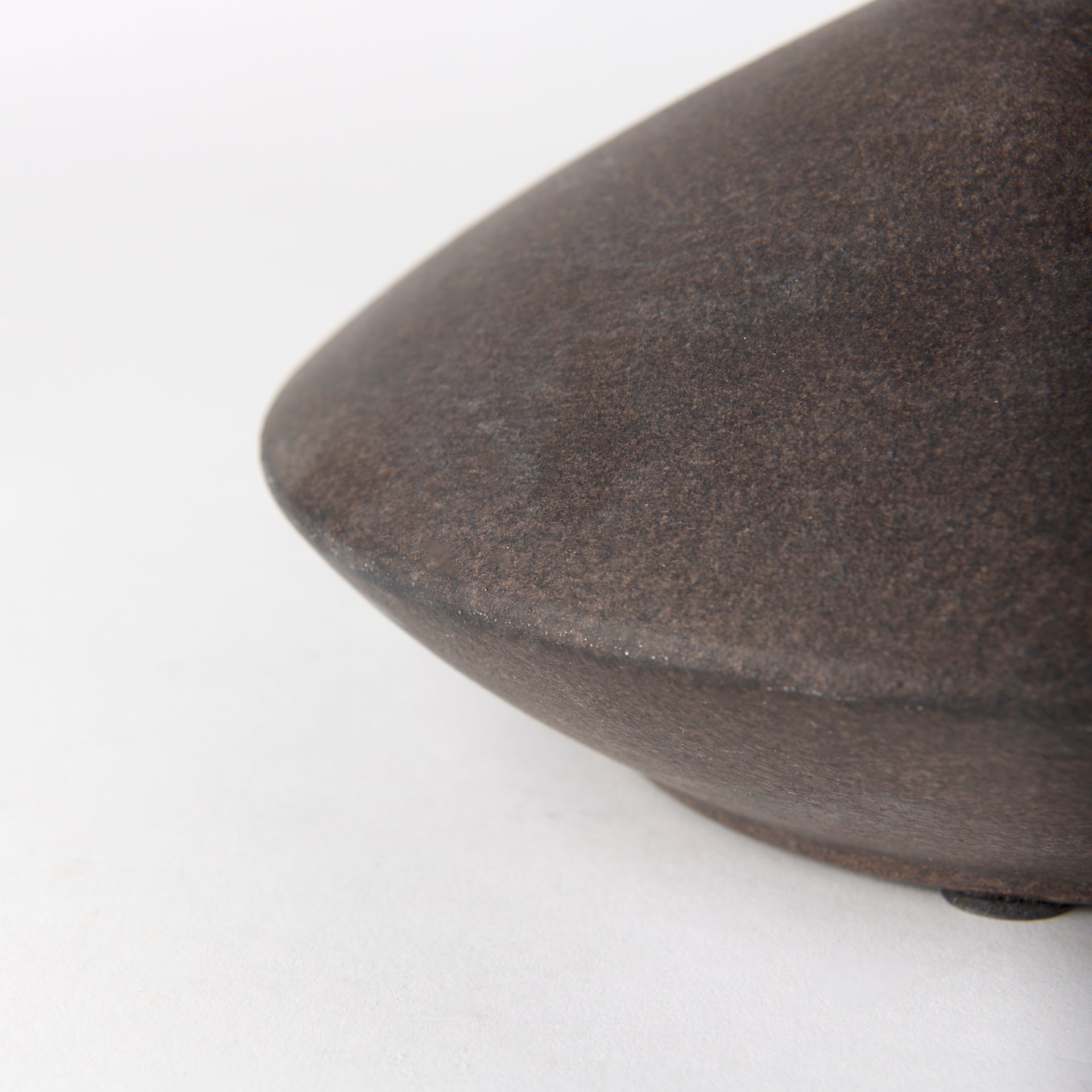 Rylee 6.9H Dark Brown Ceramic Vase - Central Designs