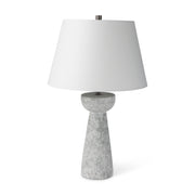 Julia 16.0L x 16.0W x 27.0H Gray Antique Painted Cement Table Lamp - Central Designs
