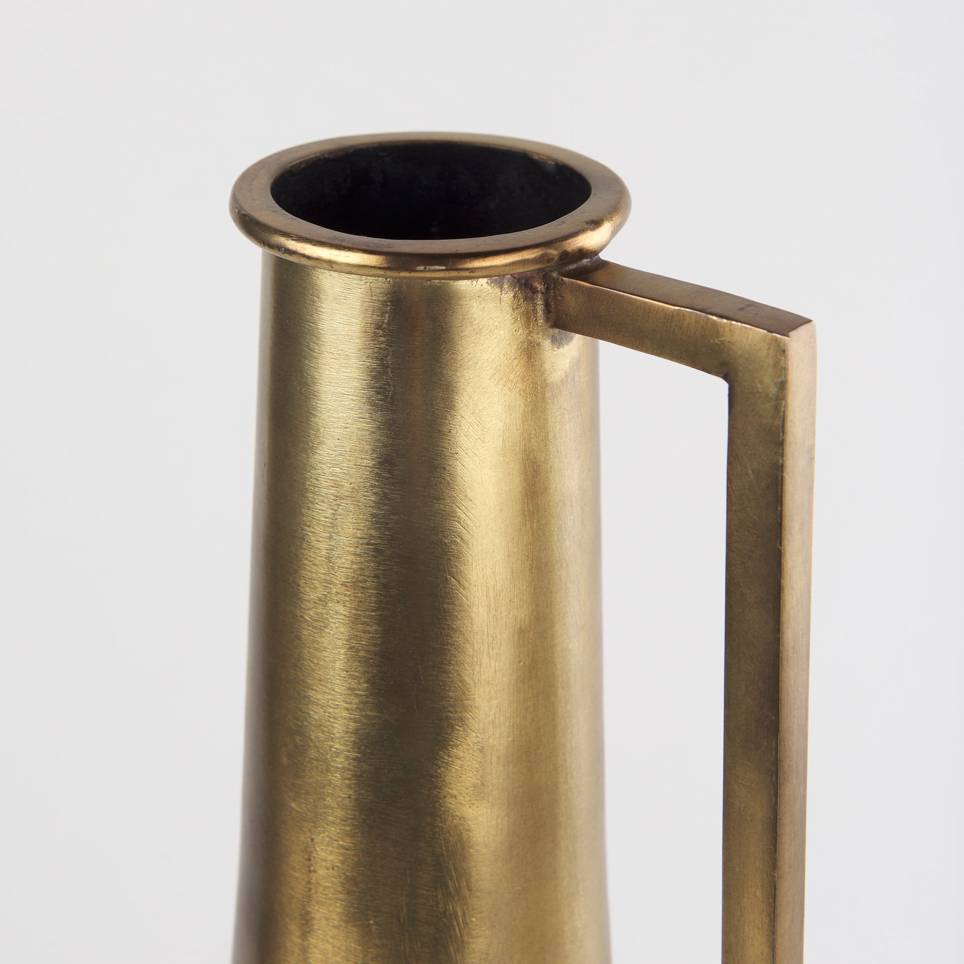 Aubrey Medium 18.0H Gold Iron Jug Vase - Central Designs