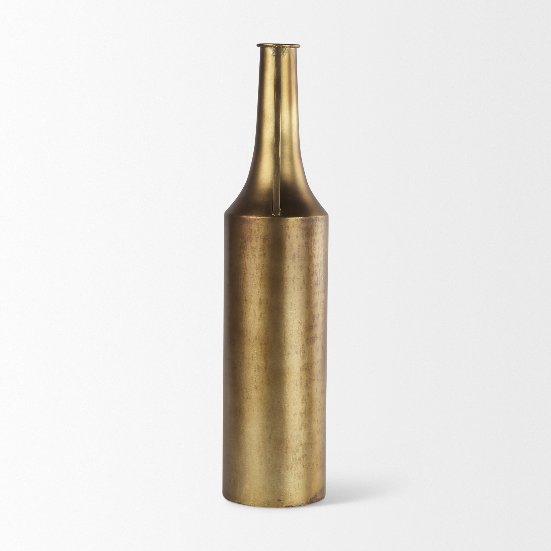 Aubrey Large 24.0H Gold Iron Jug Vase - Central Designs