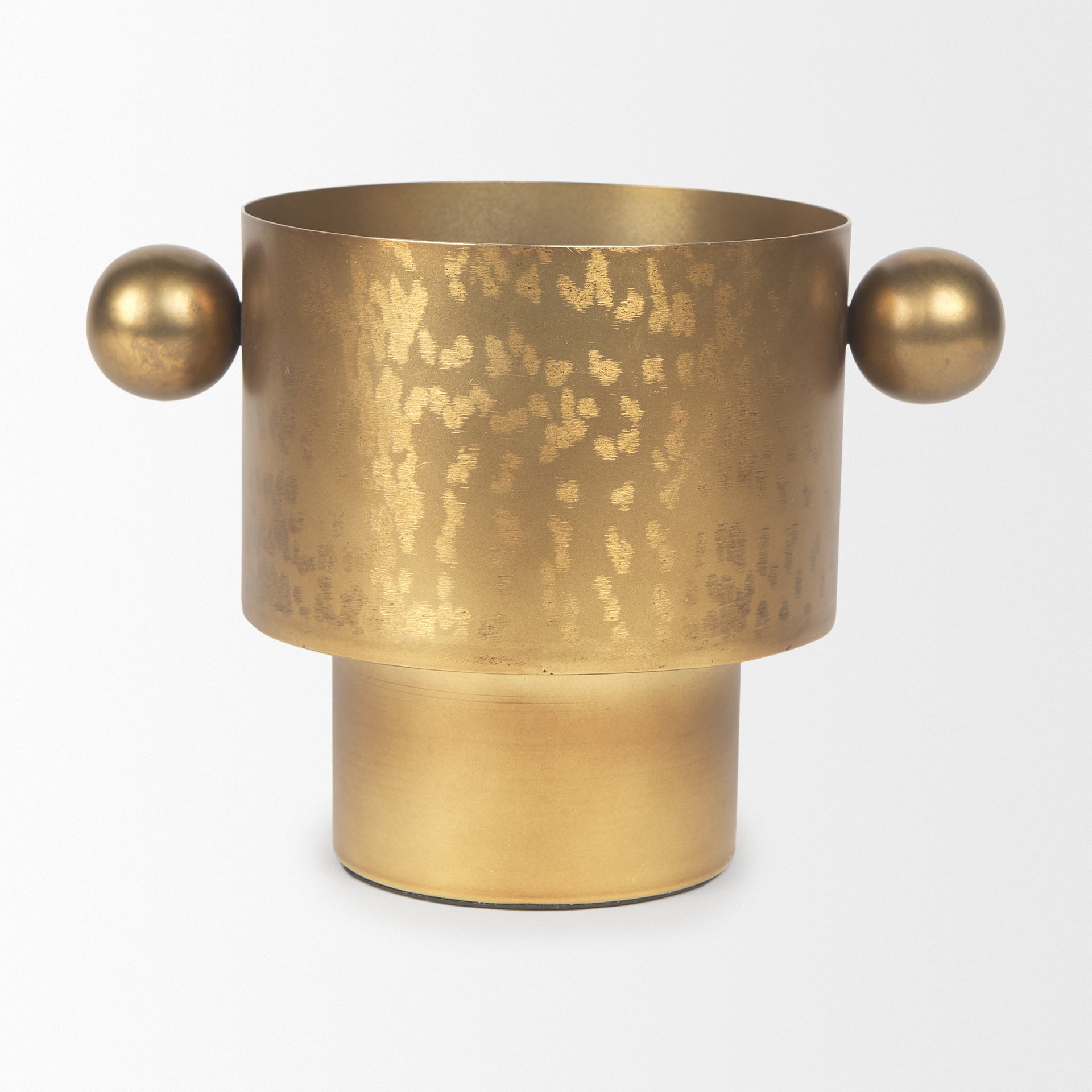 Juno 6.5H Medium Gold Iron Medium Vase - Central Designs