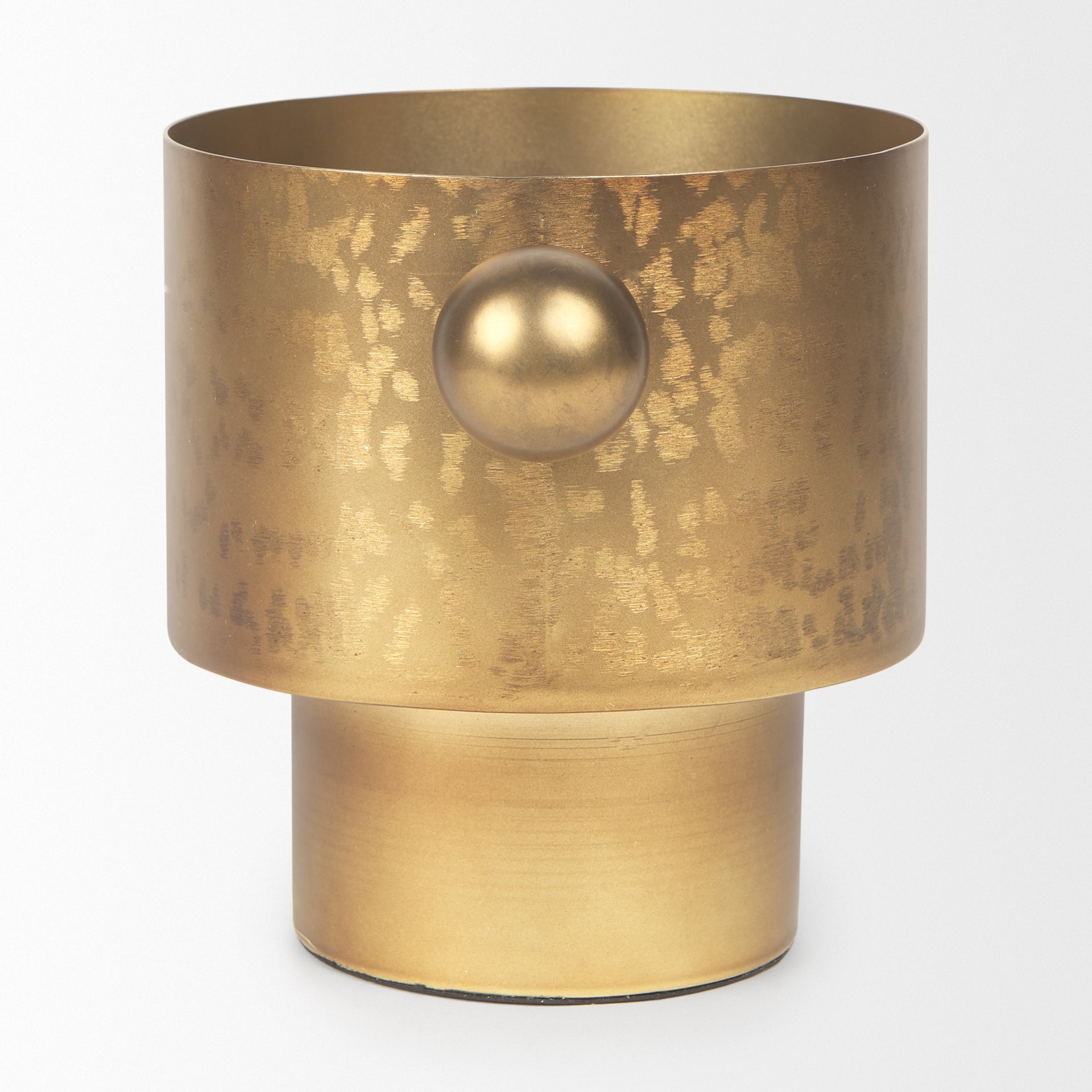 Juno 6.5H Medium Gold Iron Medium Vase - Central Designs