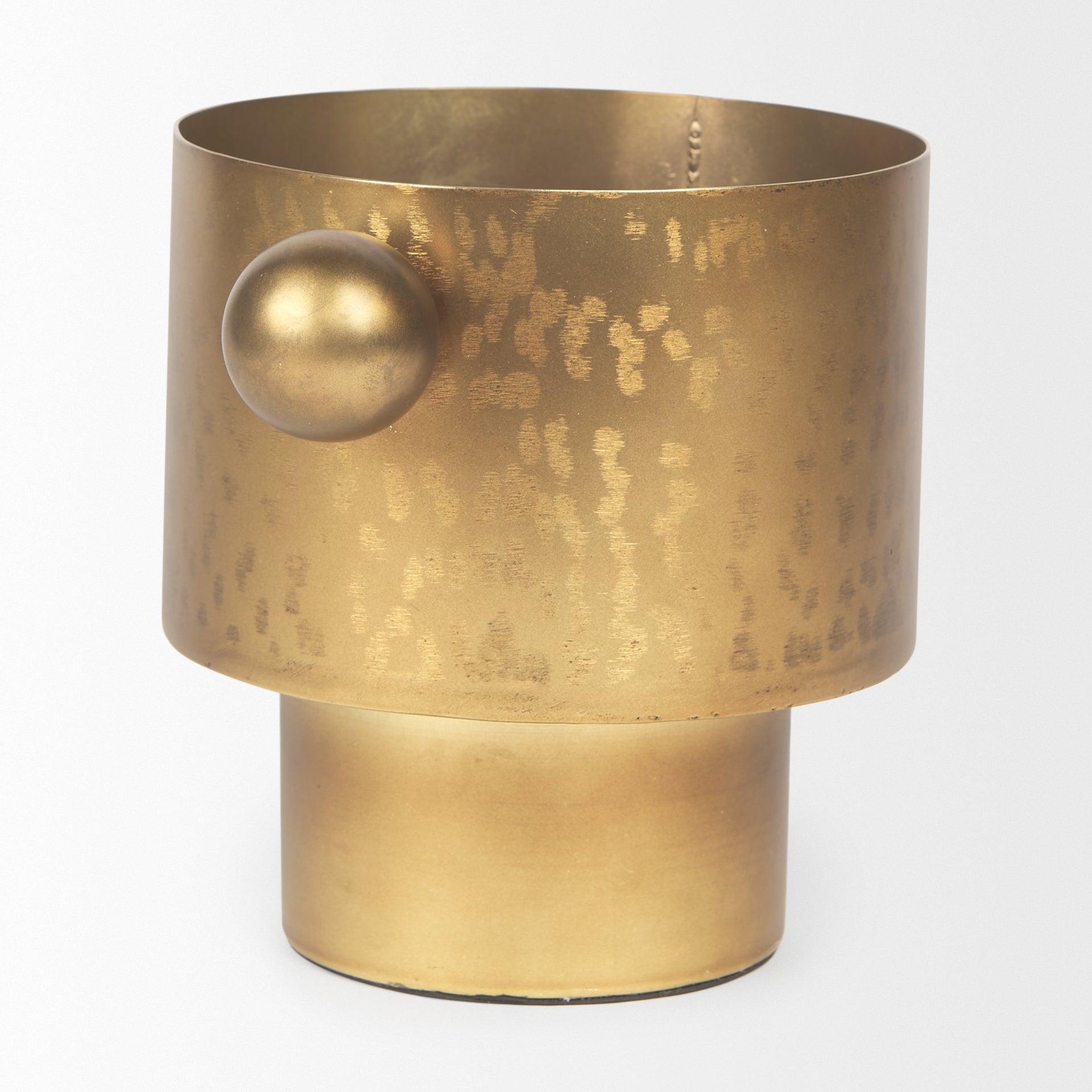 Juno 6.5H Medium Gold Iron Medium Vase - Central Designs