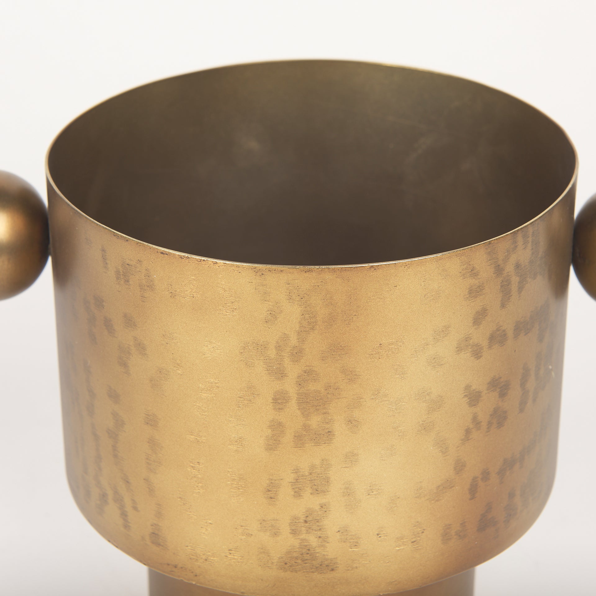 Juno 6.5H Medium Gold Iron Medium Vase - Central Designs