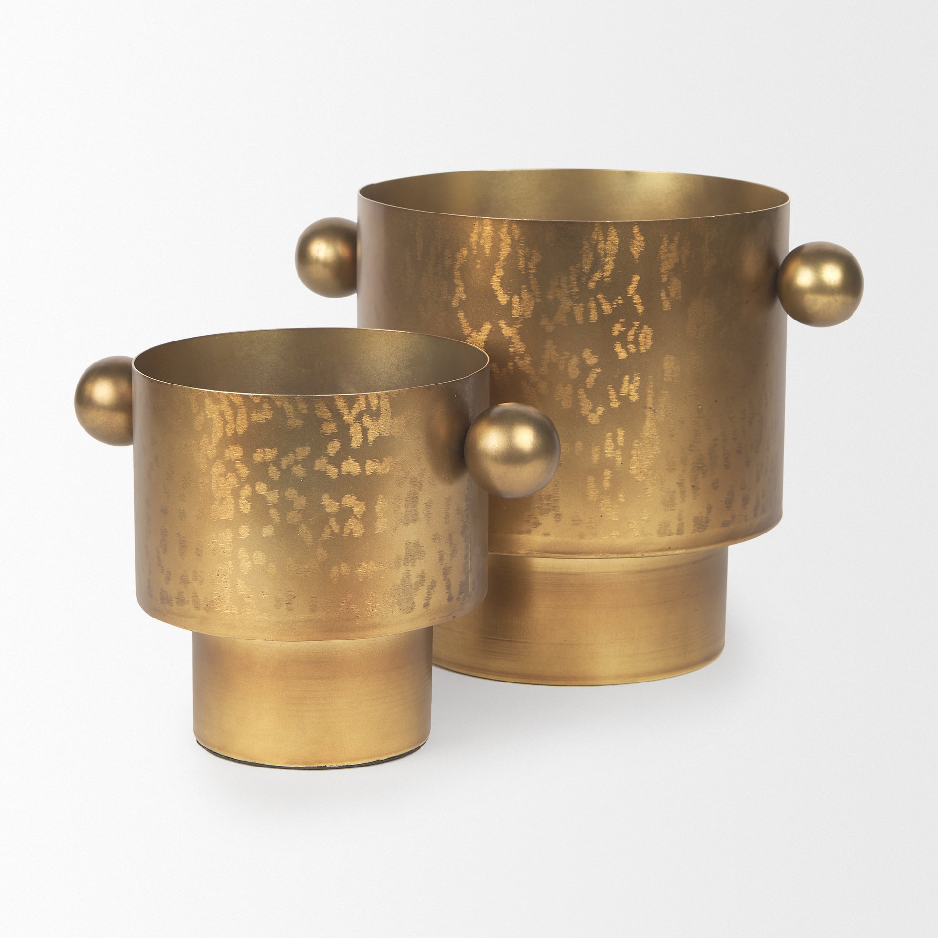 Juno 6.5H Medium Gold Iron Medium Vase - Central Designs