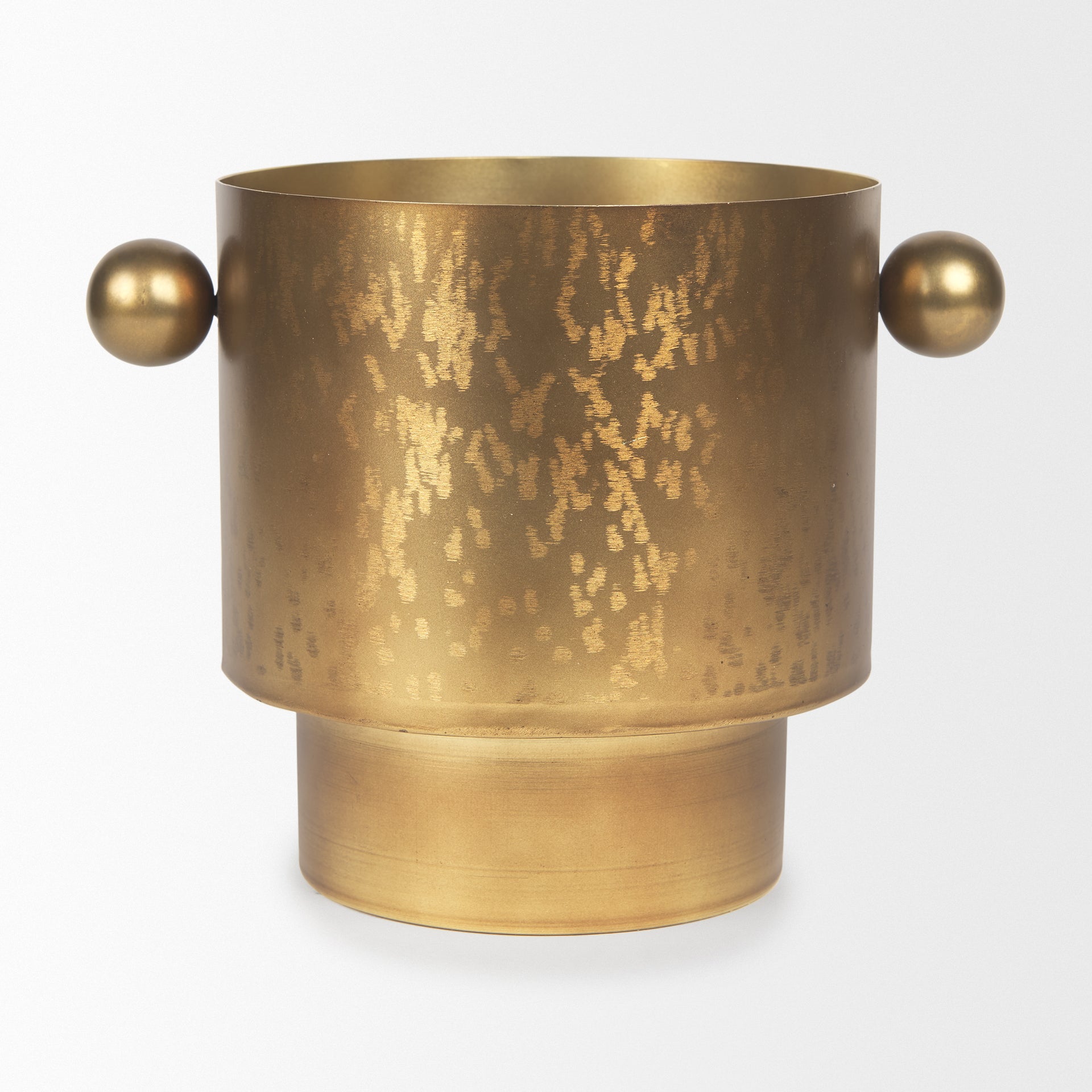 Juno 8.5H Large Gold Iron Vase - Central Designs