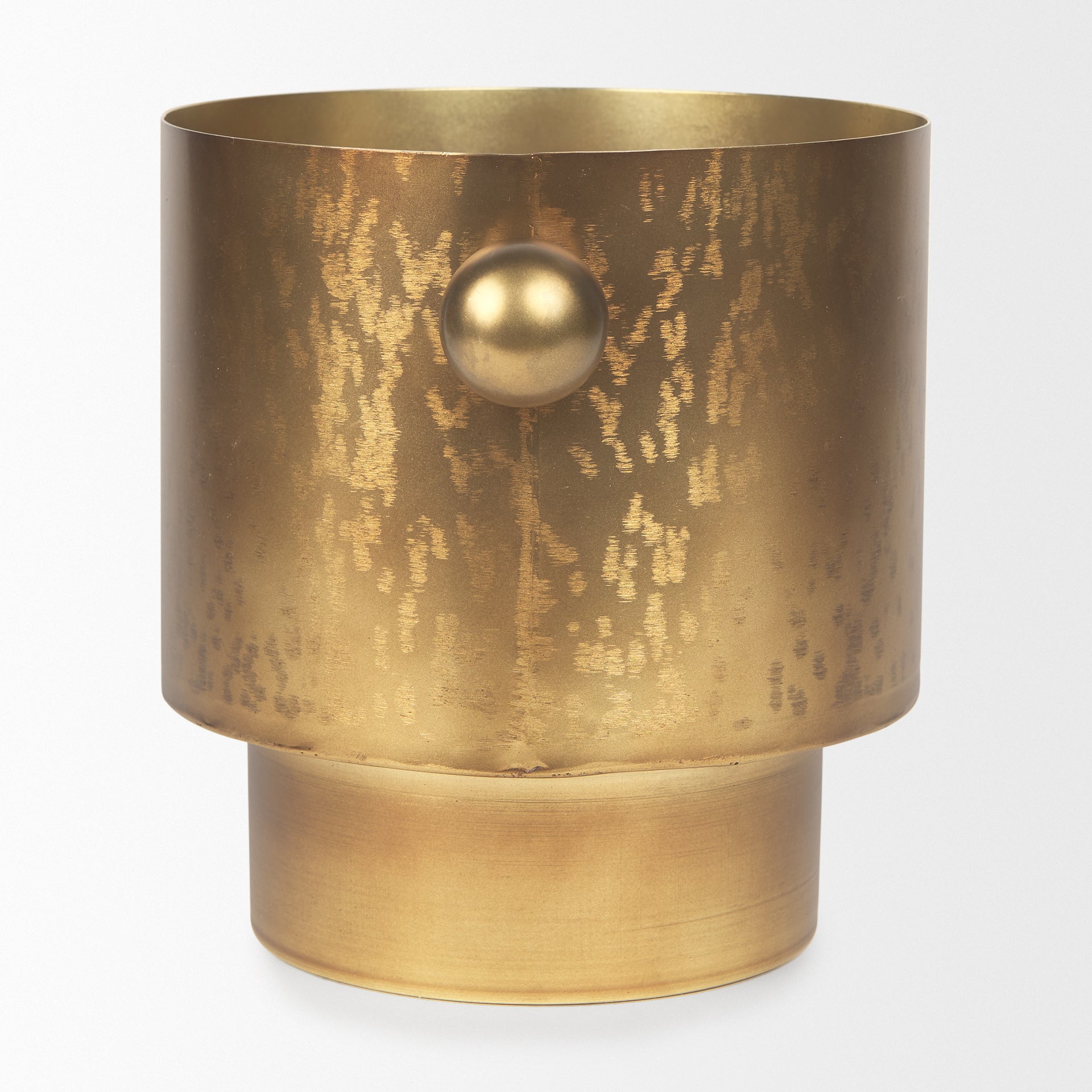 Juno 8.5H Large Gold Iron Vase - Central Designs