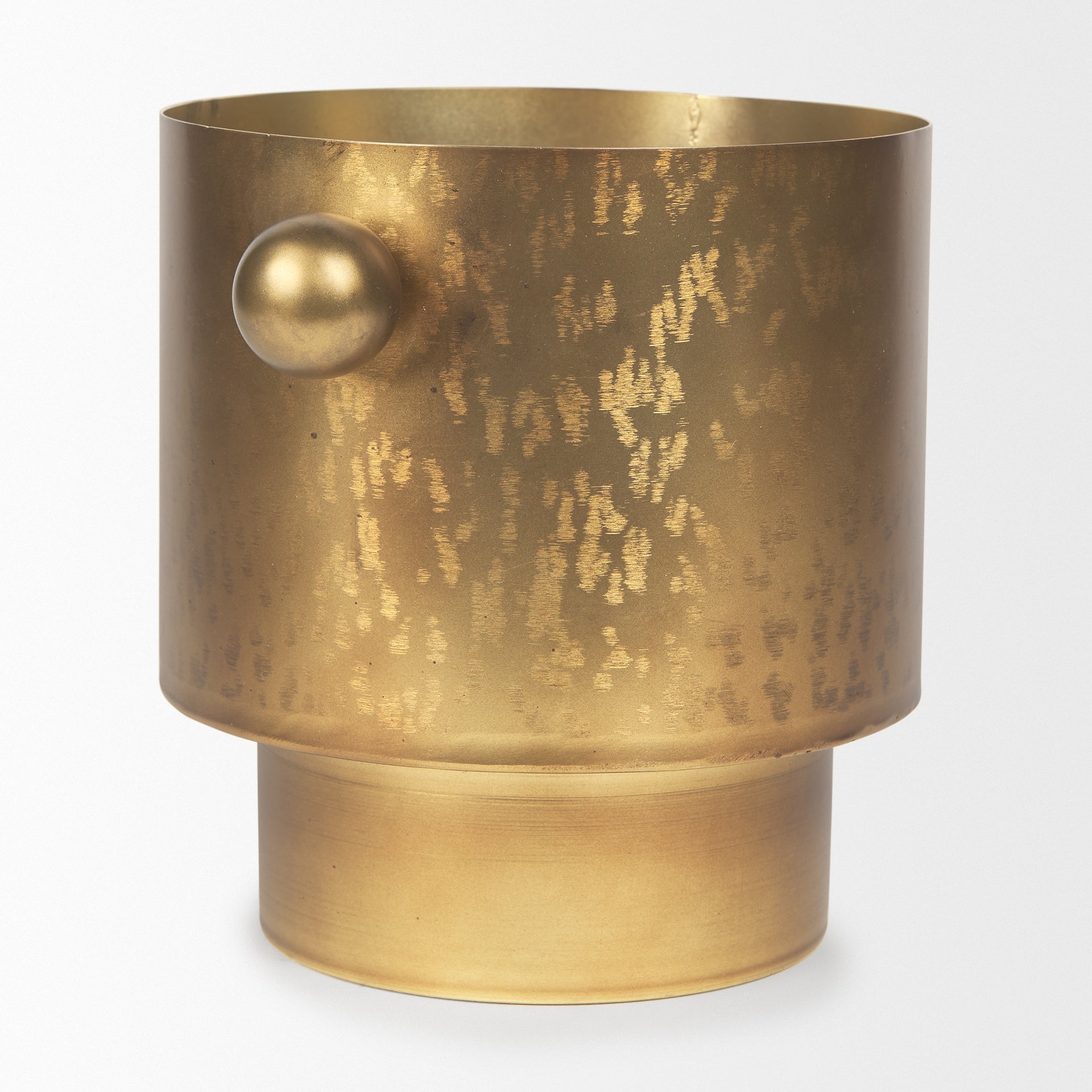 Juno 8.5H Large Gold Iron Vase - Central Designs