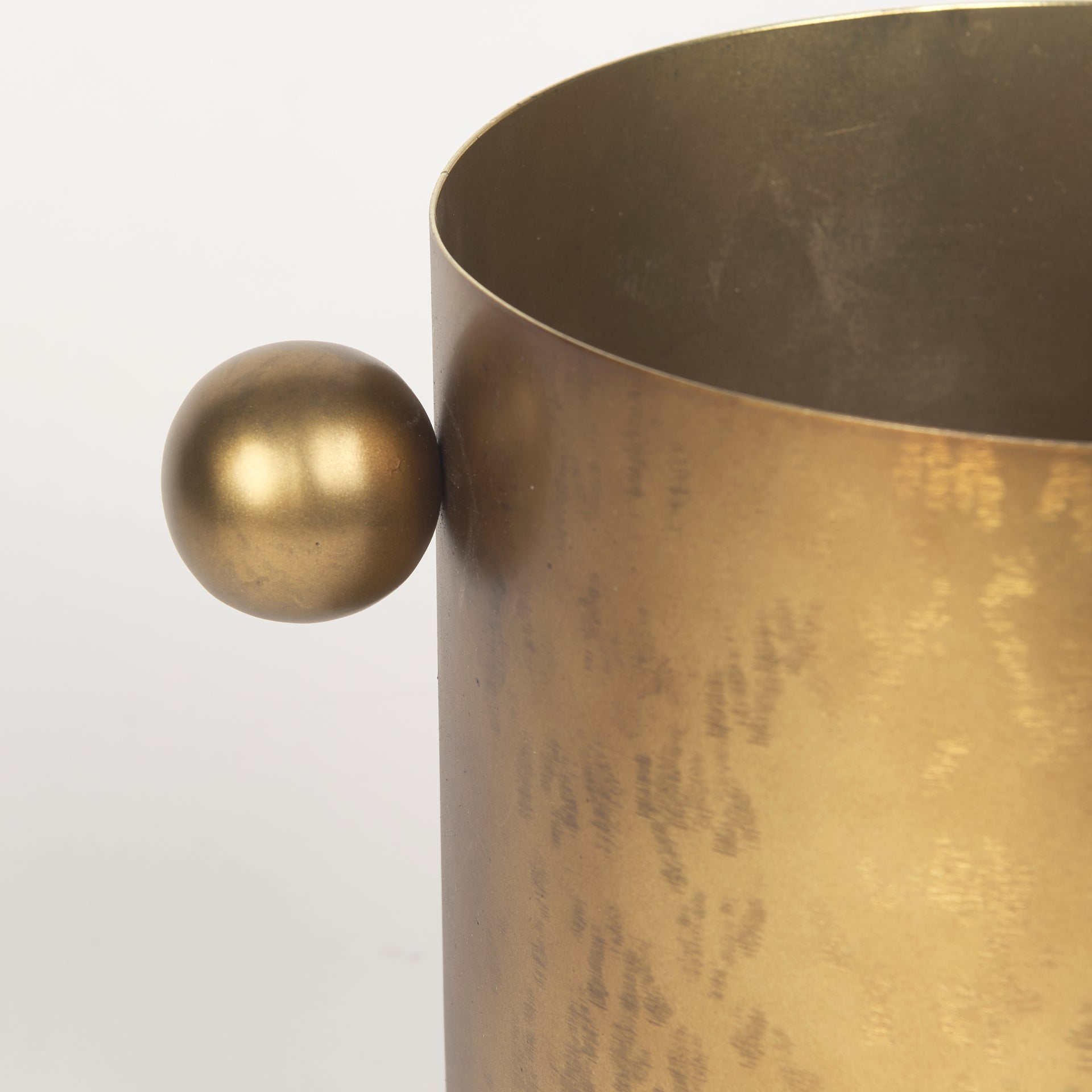 Juno 8.5H Large Gold Iron Vase - Central Designs