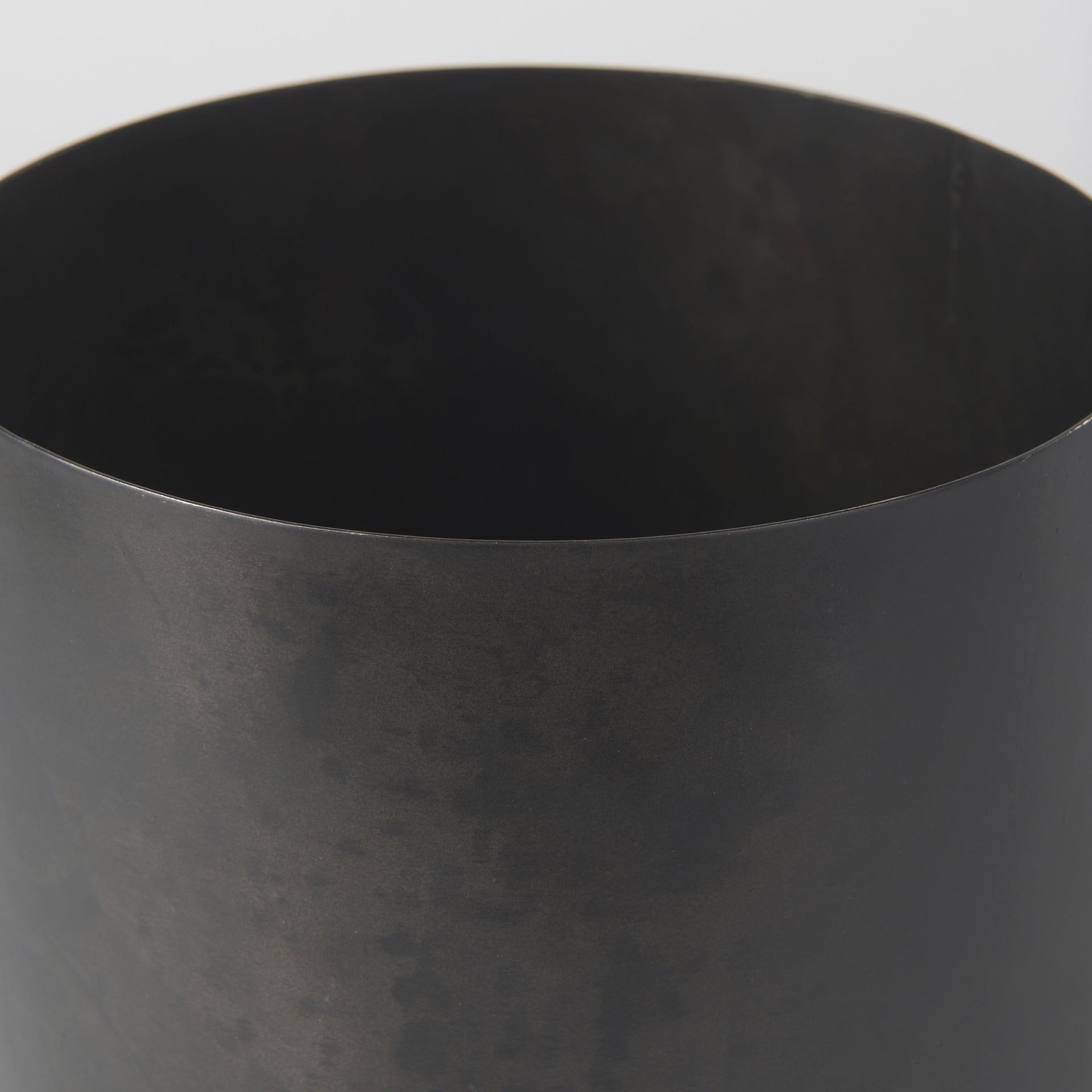 Juno 8.5H Large Black Iron Vase - Central Designs