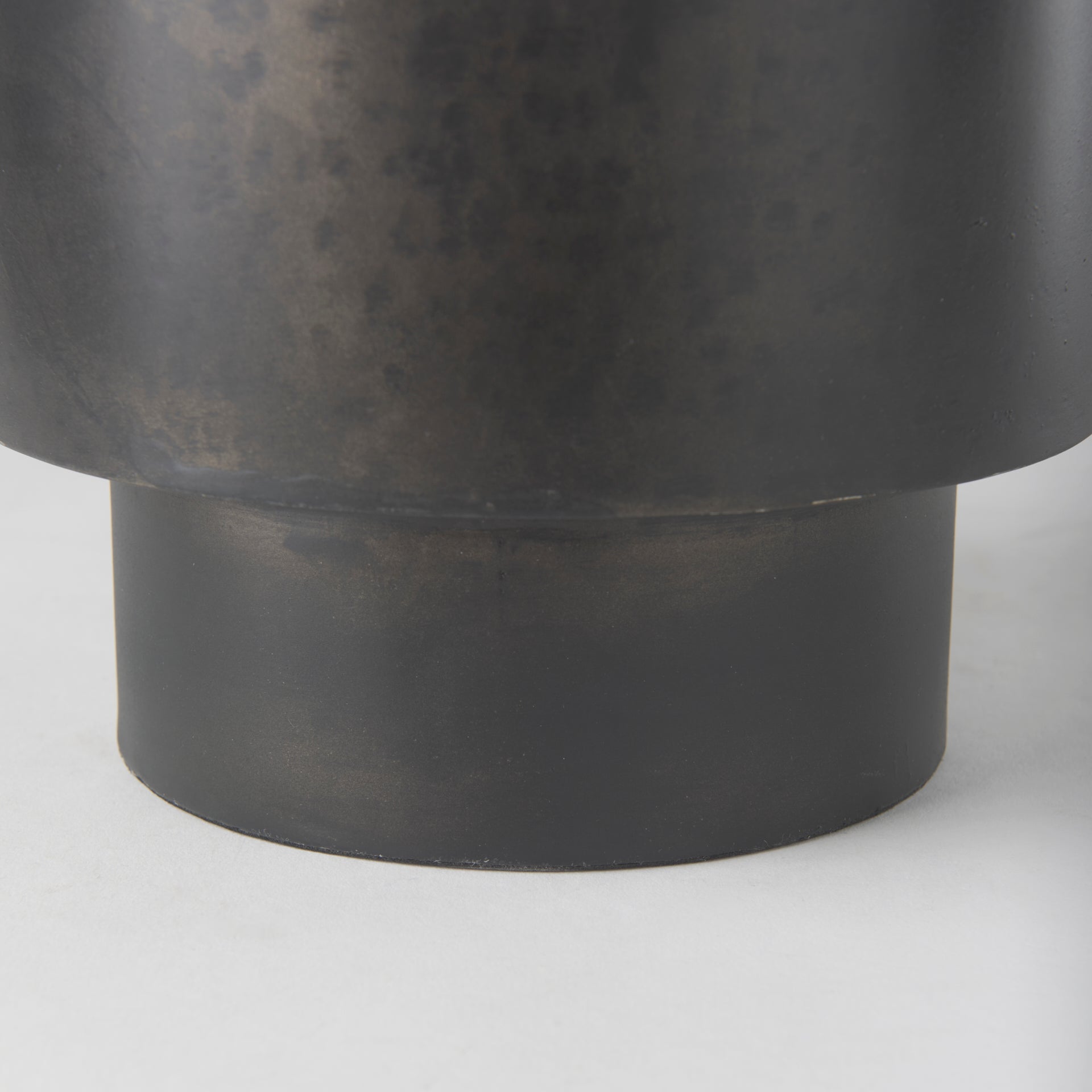 Juno 8.5H Large Black Iron Vase - Central Designs