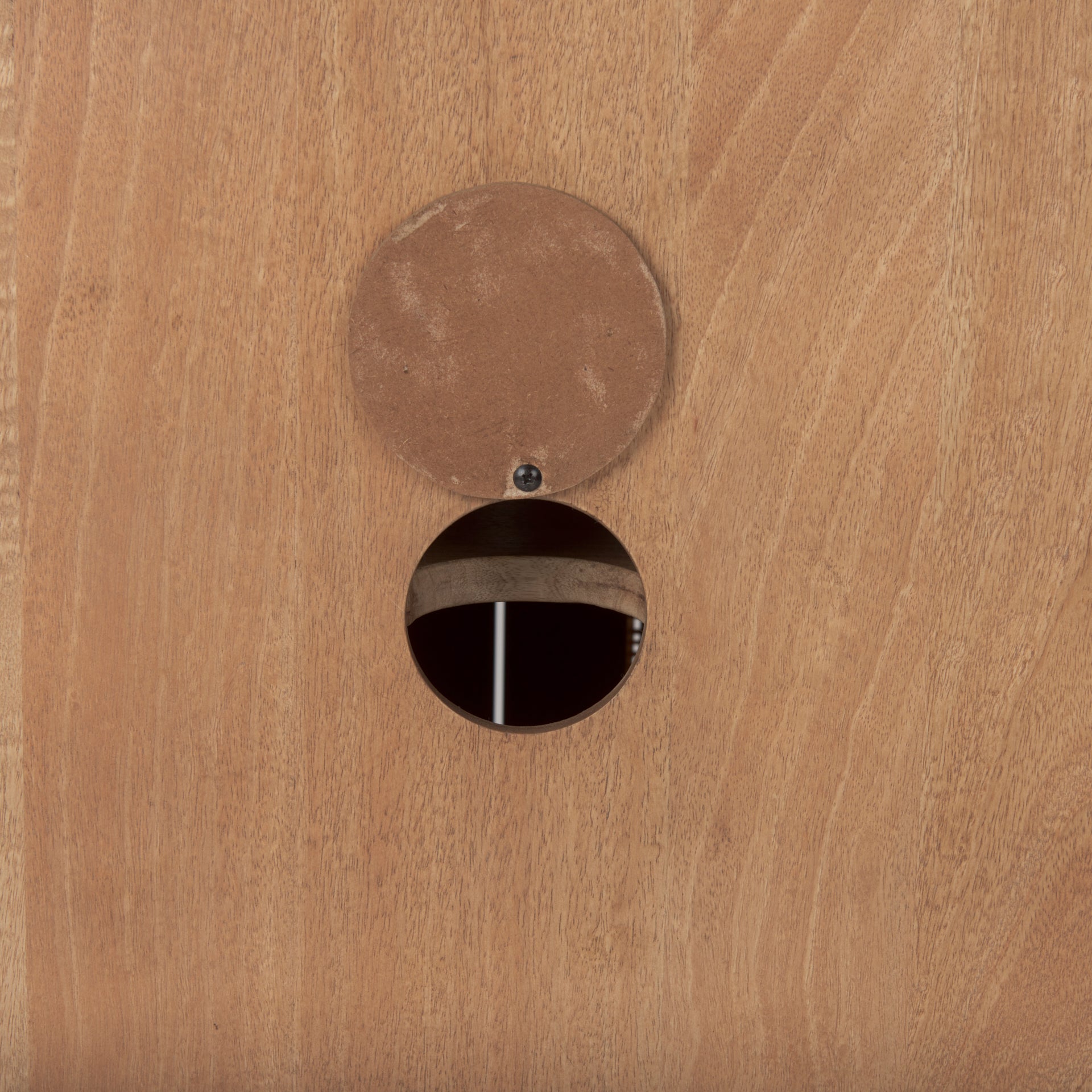 Grier 36L x 18W x 31H Light Brown Wood w/ Cane 2 Door Accent Cabinet - Central Designs