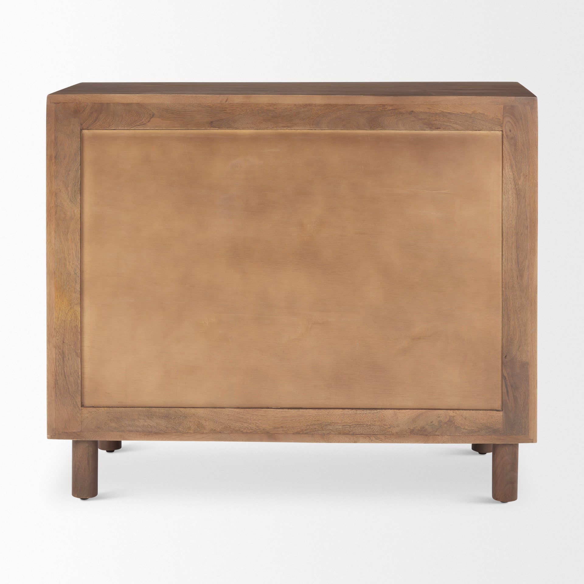 Astrid 36L x 17W x 30.3H Medium Brown Solid Wood 3 Drawer Cabinet - Central Designs