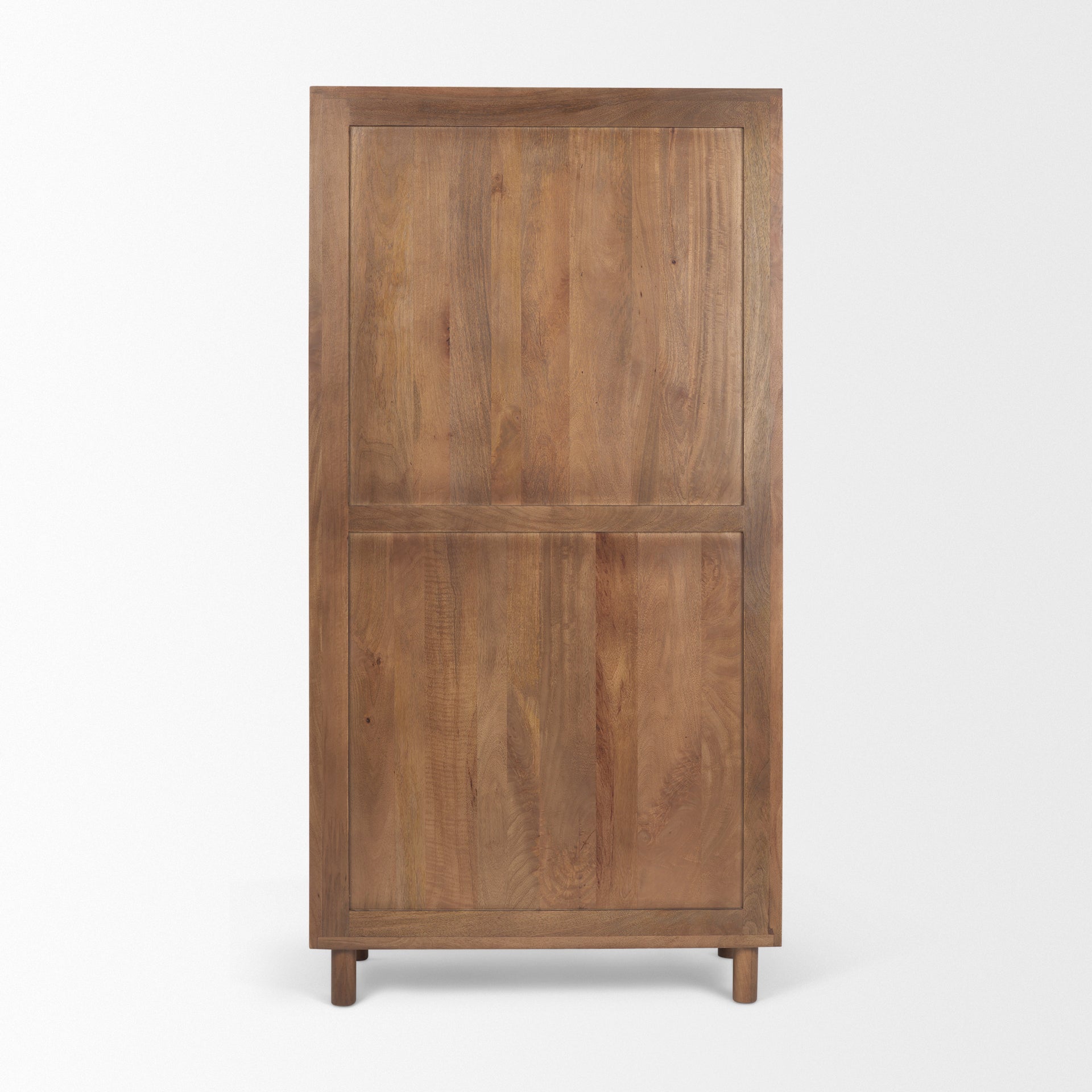 Astrid 36.0L x 17.0W x 70.0H Medium Brown Solid Wood Armoire - Central Designs