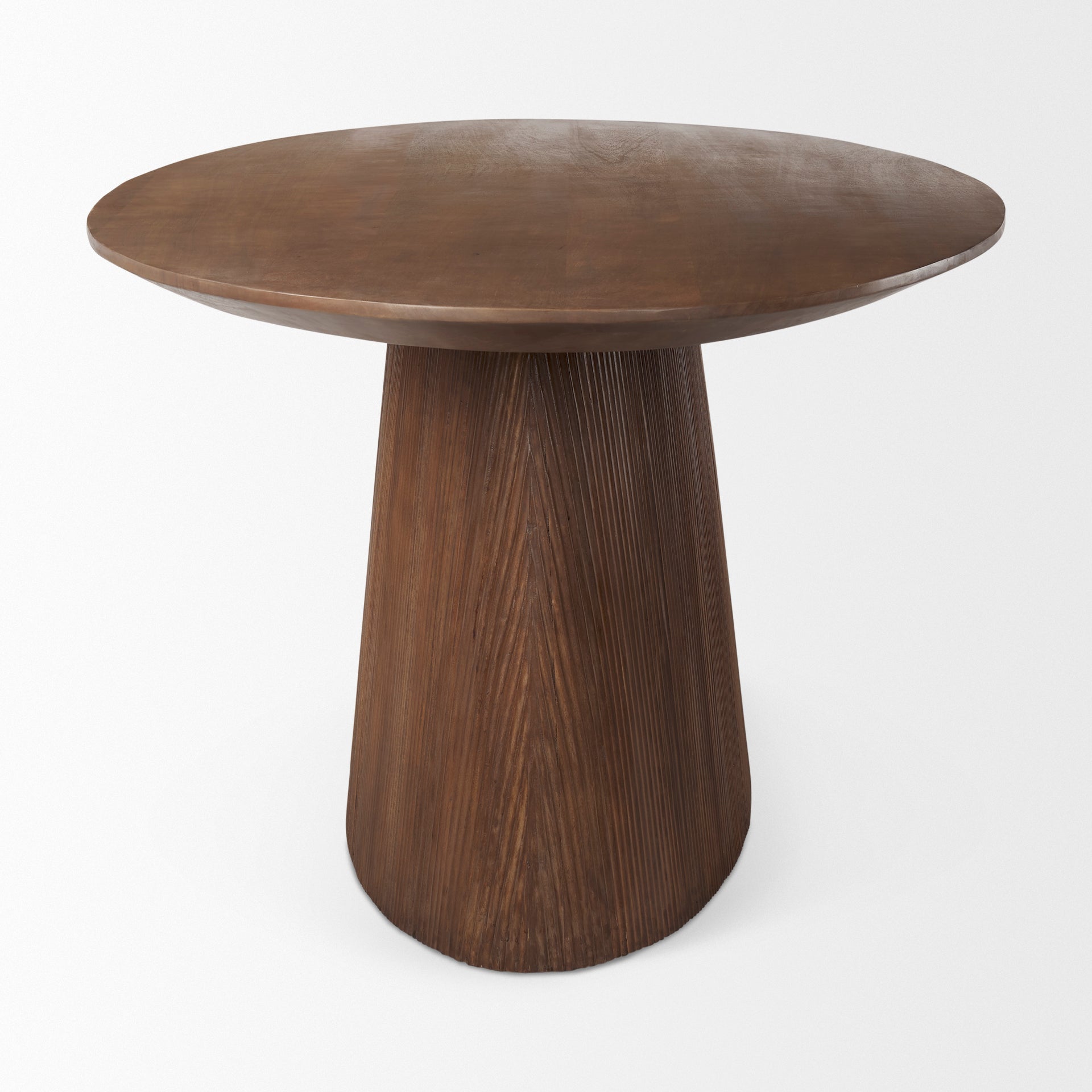 Lance 94"L x 50"W x30"H Medium Brown Solid Wood Oval Dining Table - Central Designs